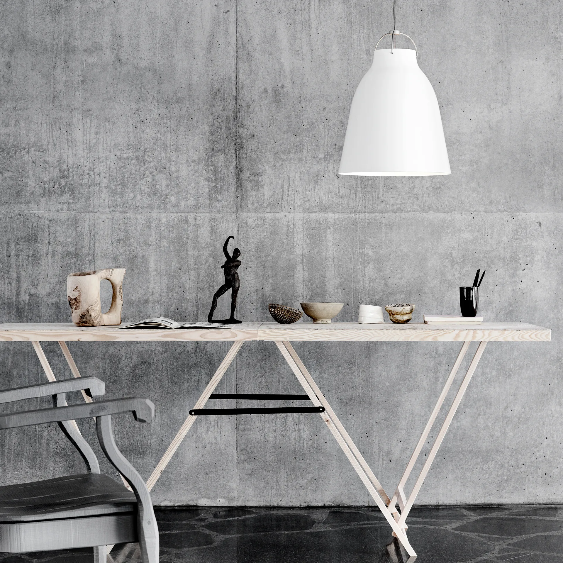 Candeeiro suspenso Caravaggio P3, branco Fritz Hansen