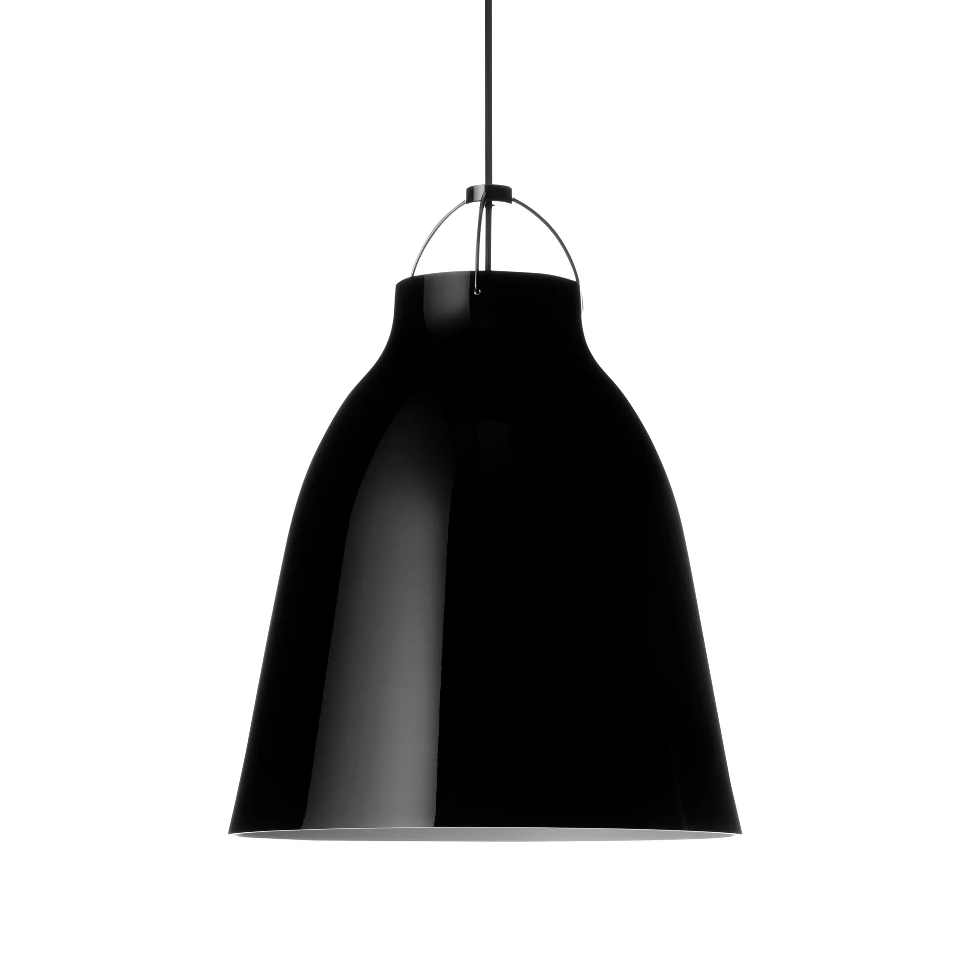 Candeeiro suspenso Caravaggio P3, Preto-preto Fritz Hansen