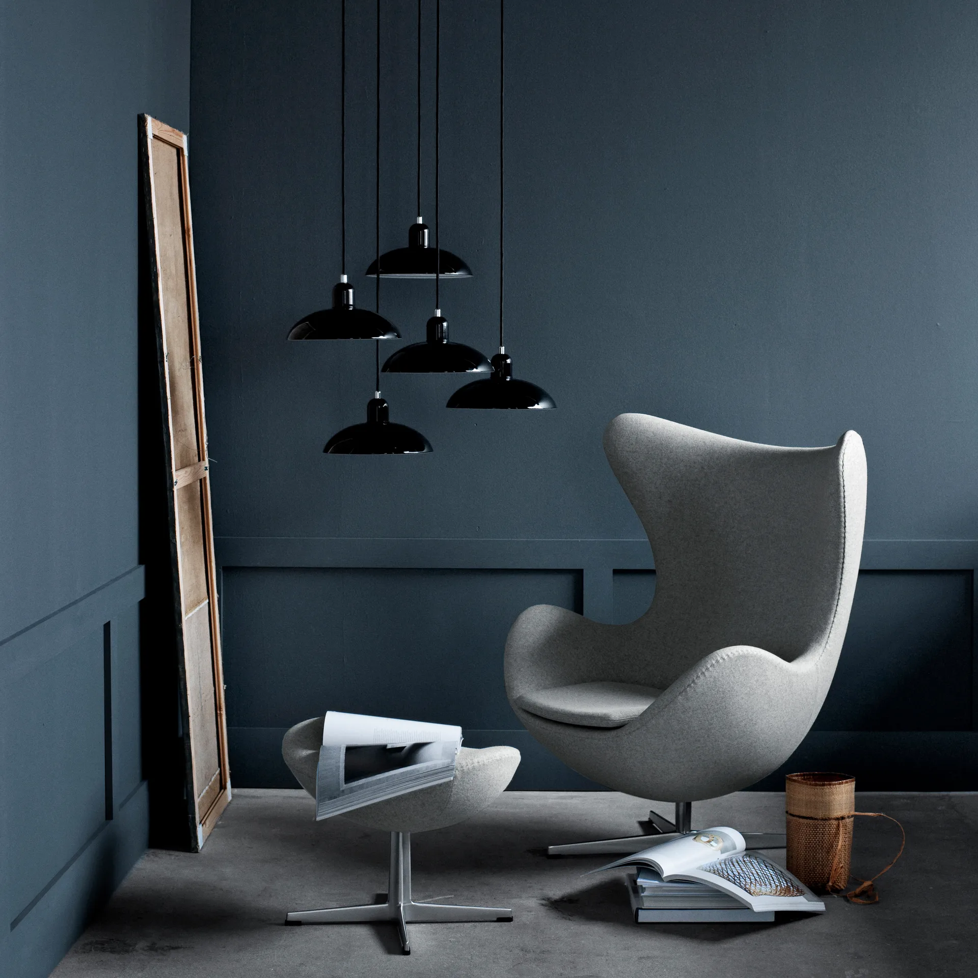 Candeeiro suspenso Kaiser Idell 6631-P, Preto Fritz Hansen
