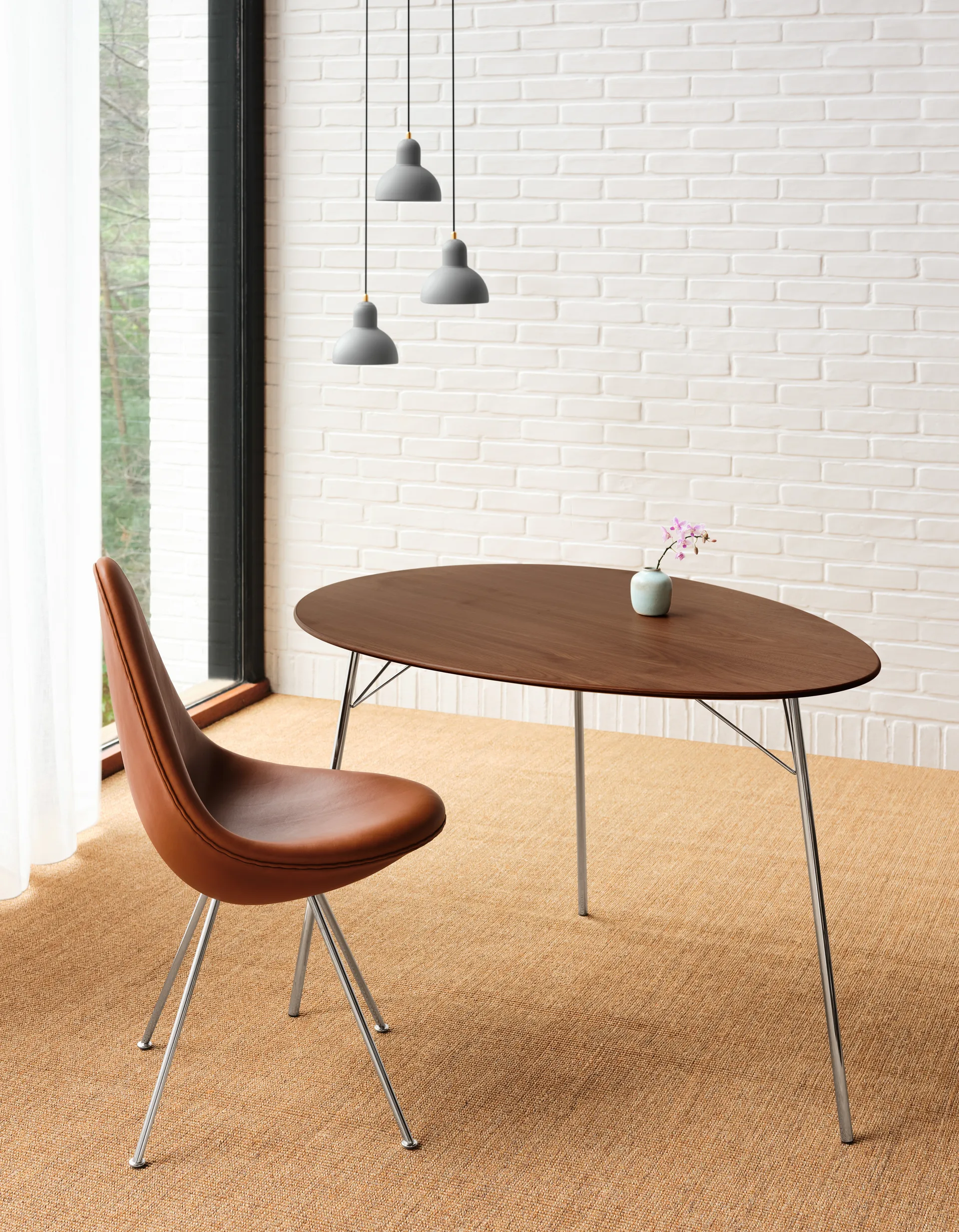 Candeeiro suspenso Kaiser Idell 6722-P, Easy Grey Fritz Hansen