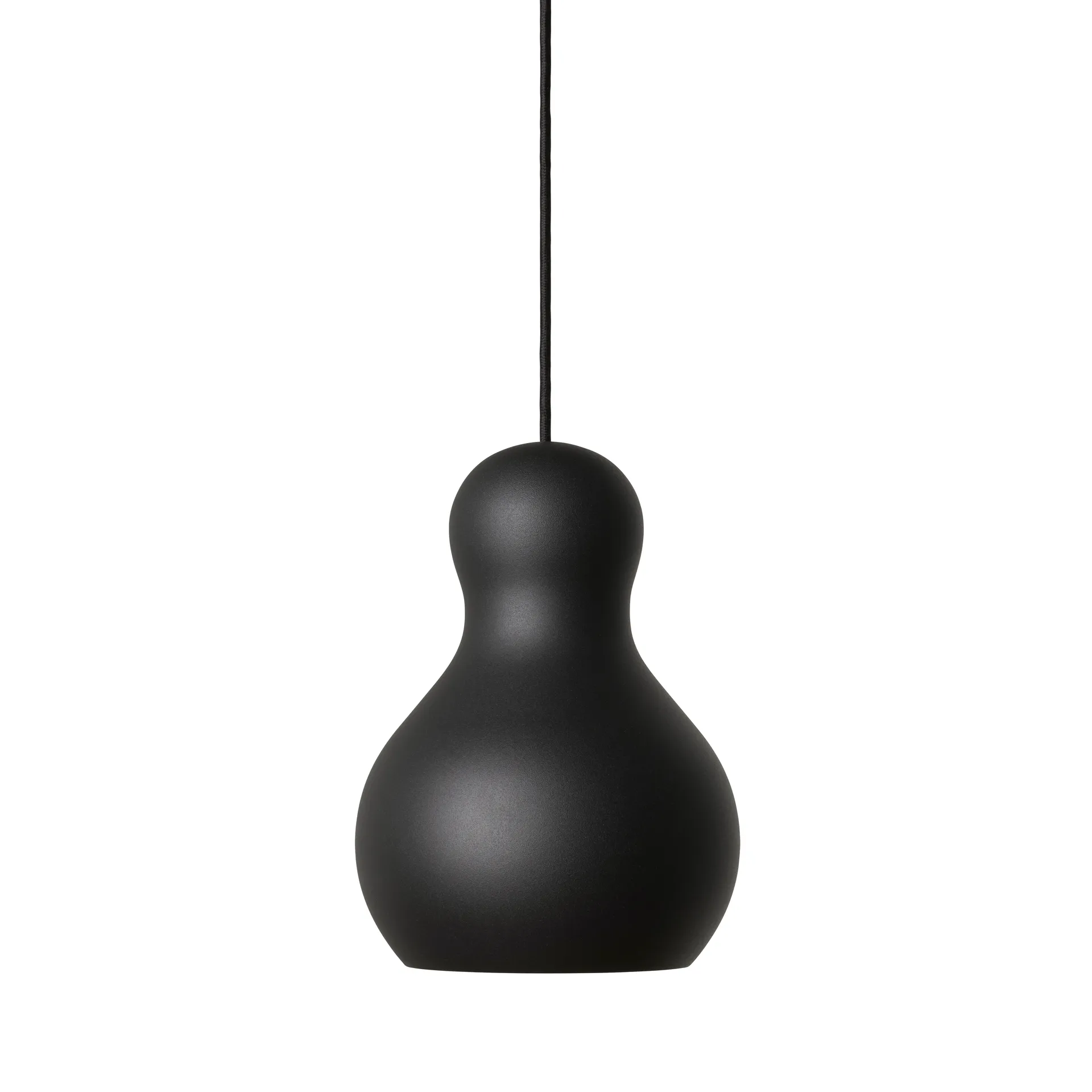 Candeeiro suspenso mate Calabash P1, black meteor Fritz Hansen