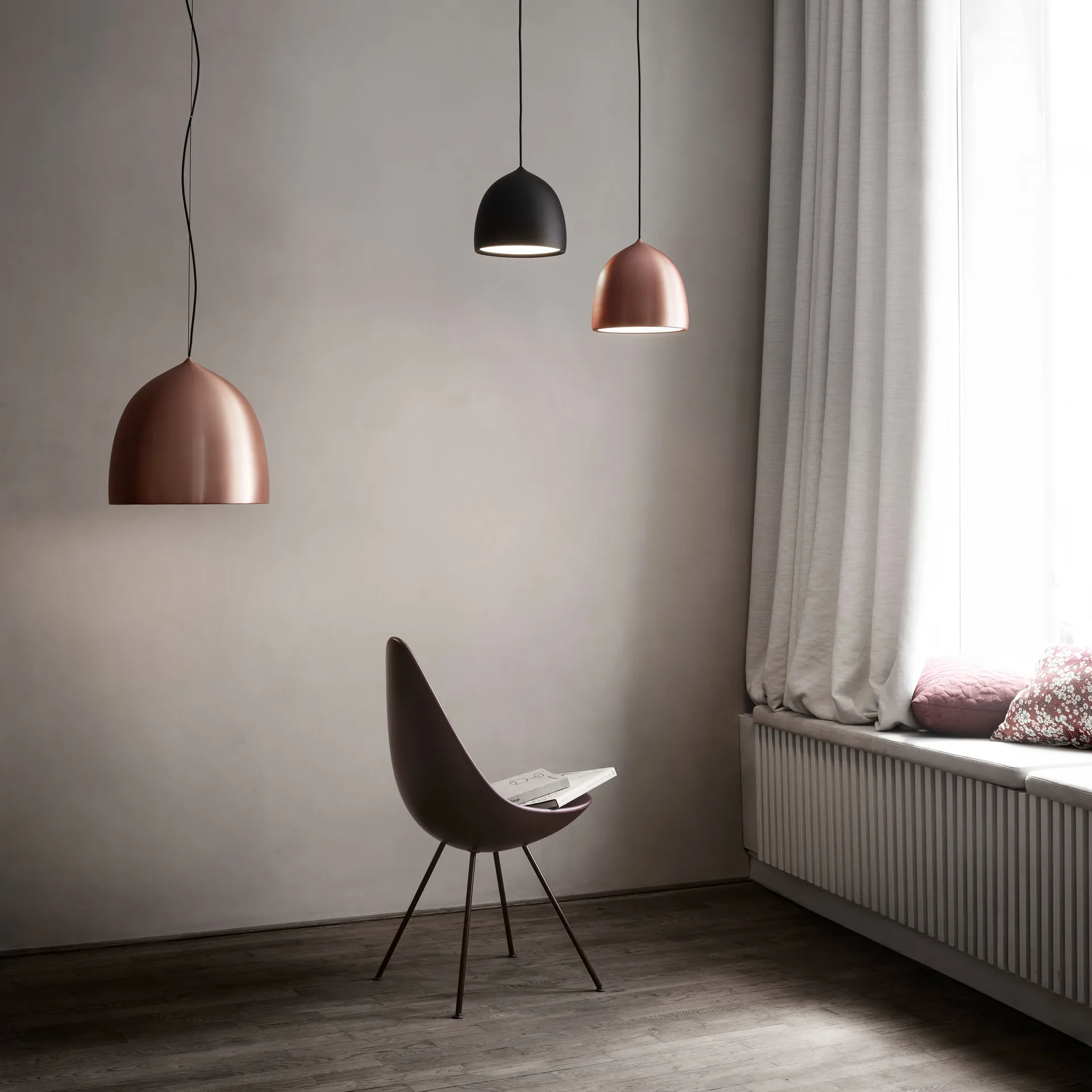 Candeeiro suspenso Suspence P2 , Cobre Fritz Hansen