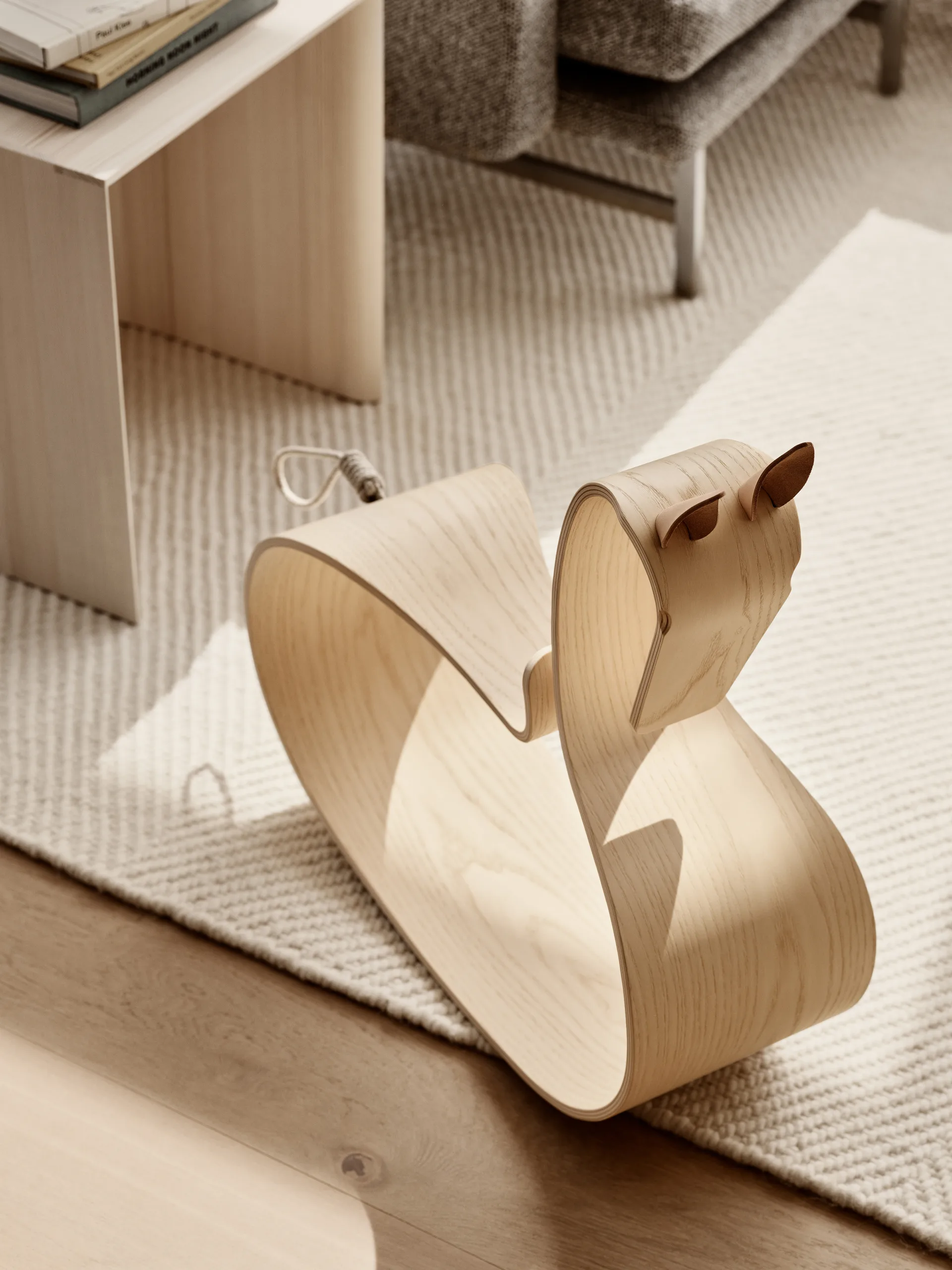Cavalo de balouço Rocking Horse, Freixo envernizado Fritz Hansen