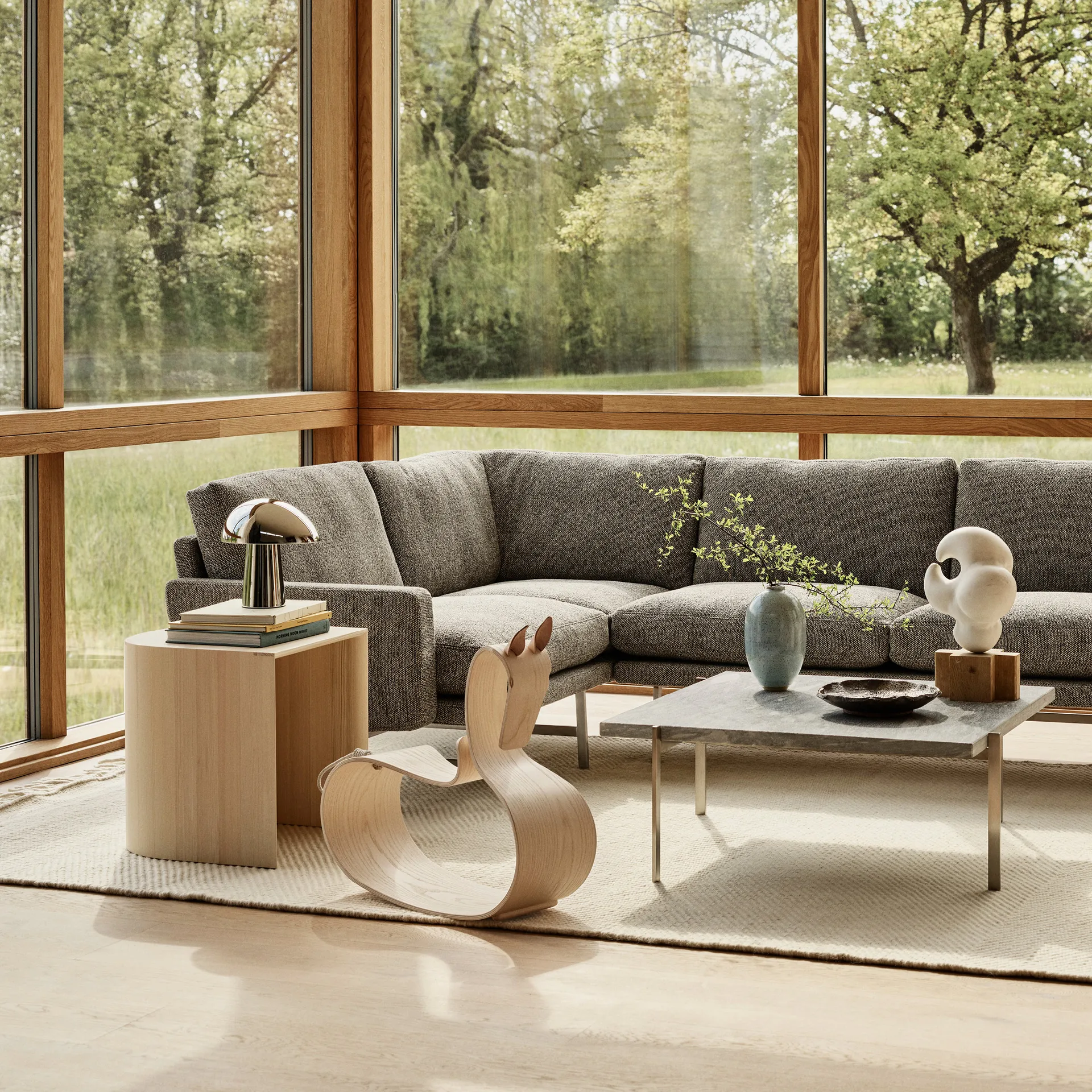 Cavalo de balouço Rocking Horse, Freixo envernizado Fritz Hansen