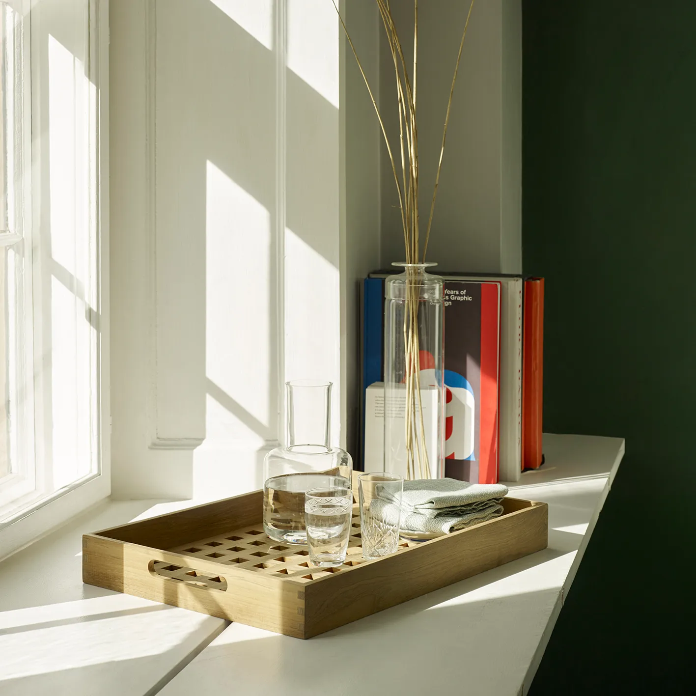 Fisobreia bandeja 32x48 cm, Teca Fritz Hansen