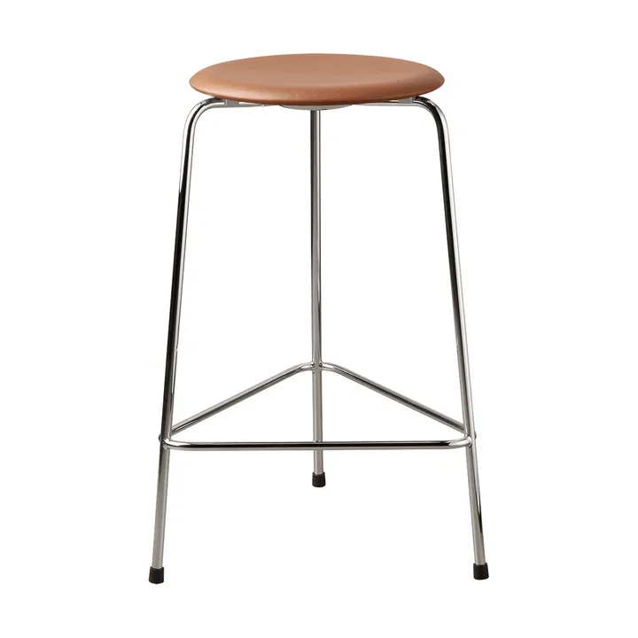 High Dot counter stool 3 pernas - Essential walnut-chrome - Fritz Hansen