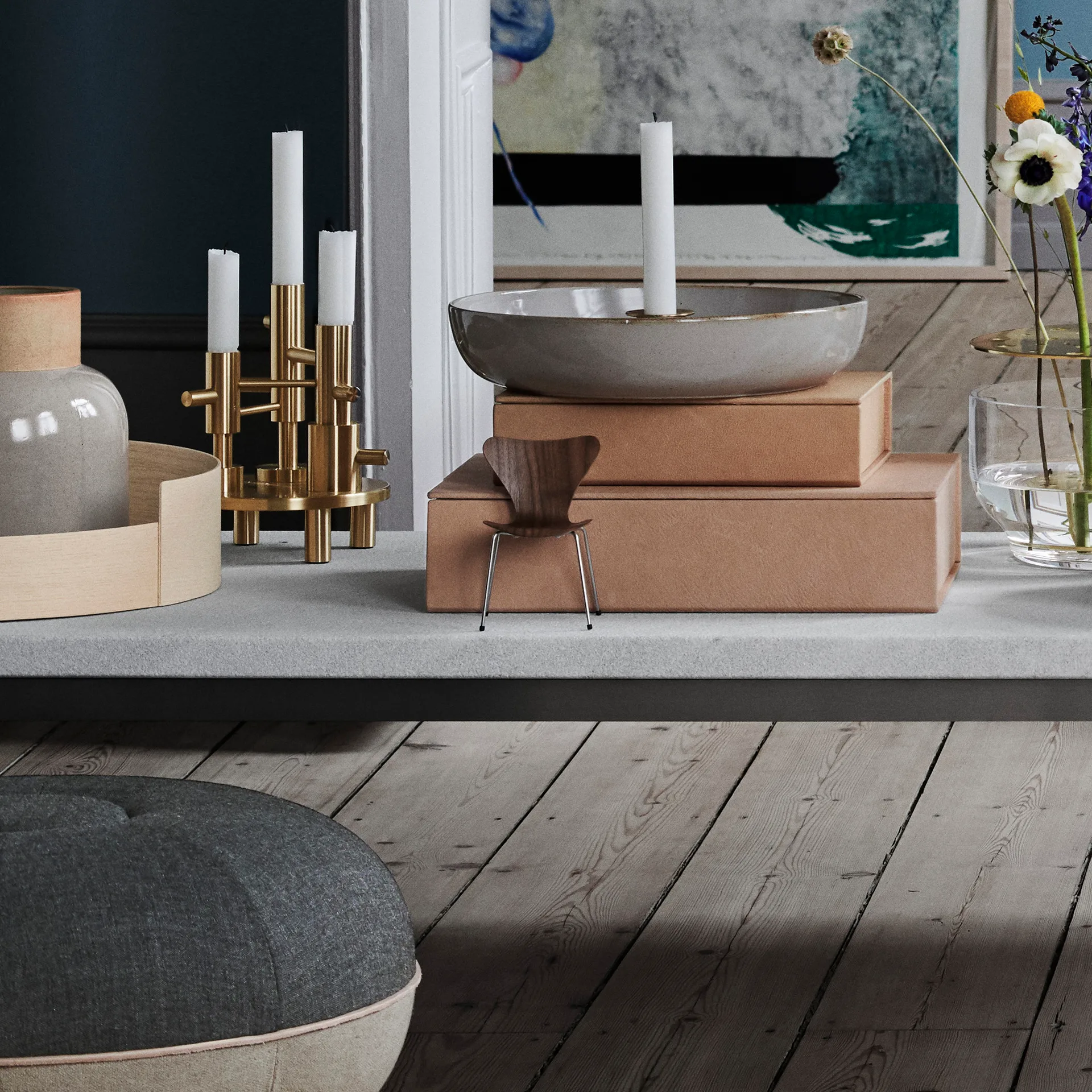 Miniatura da cadeira Series 7, Walnut Fritz Hansen