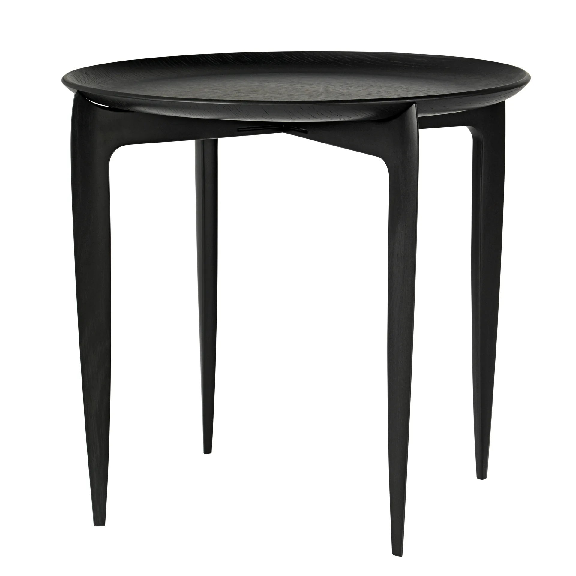 Tabuleiro de mesa dobrável Ø 45 cm, Preto Fritz Hansen