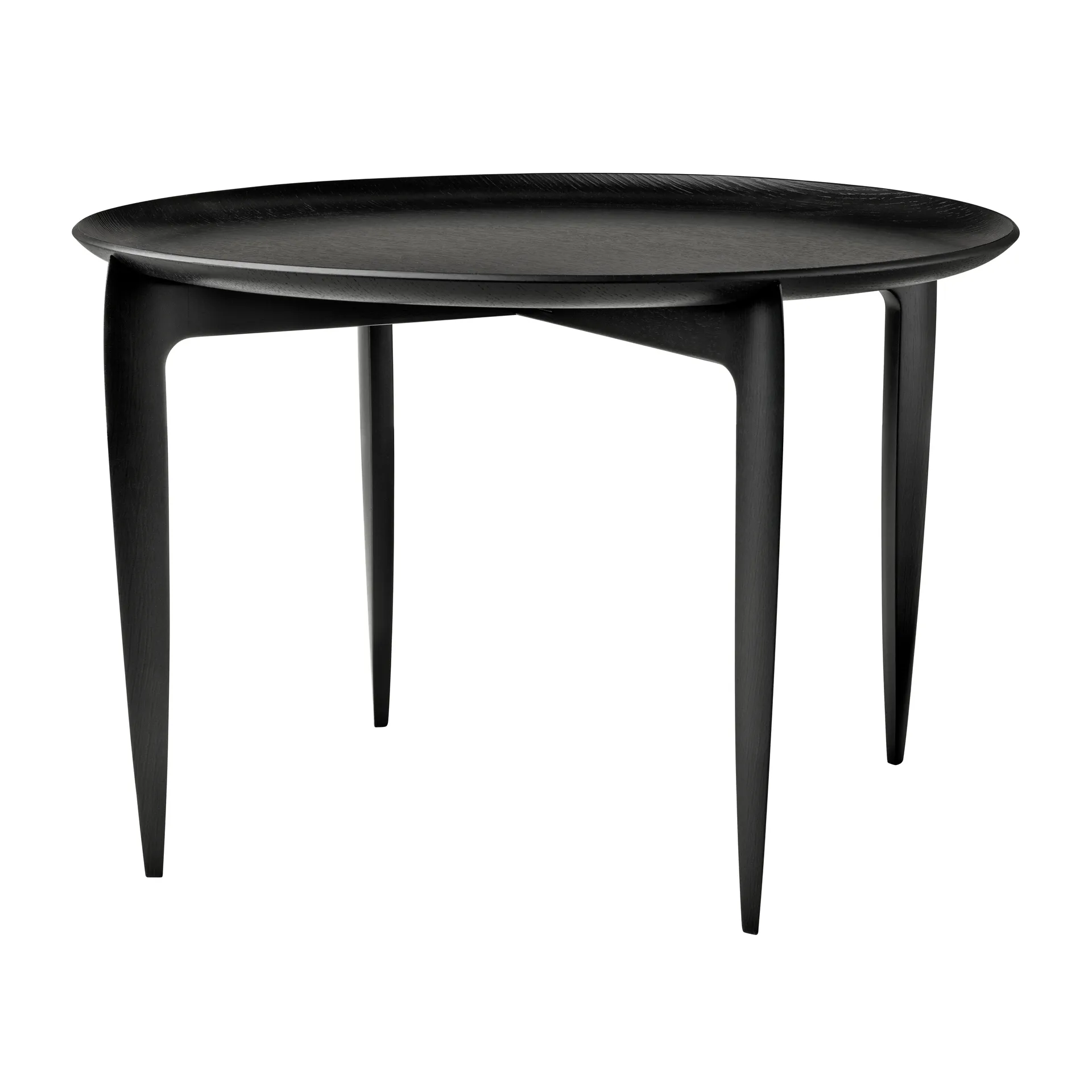 Tabuleiro de mesa dobrável Ø 60 cm, Preto Fritz Hansen