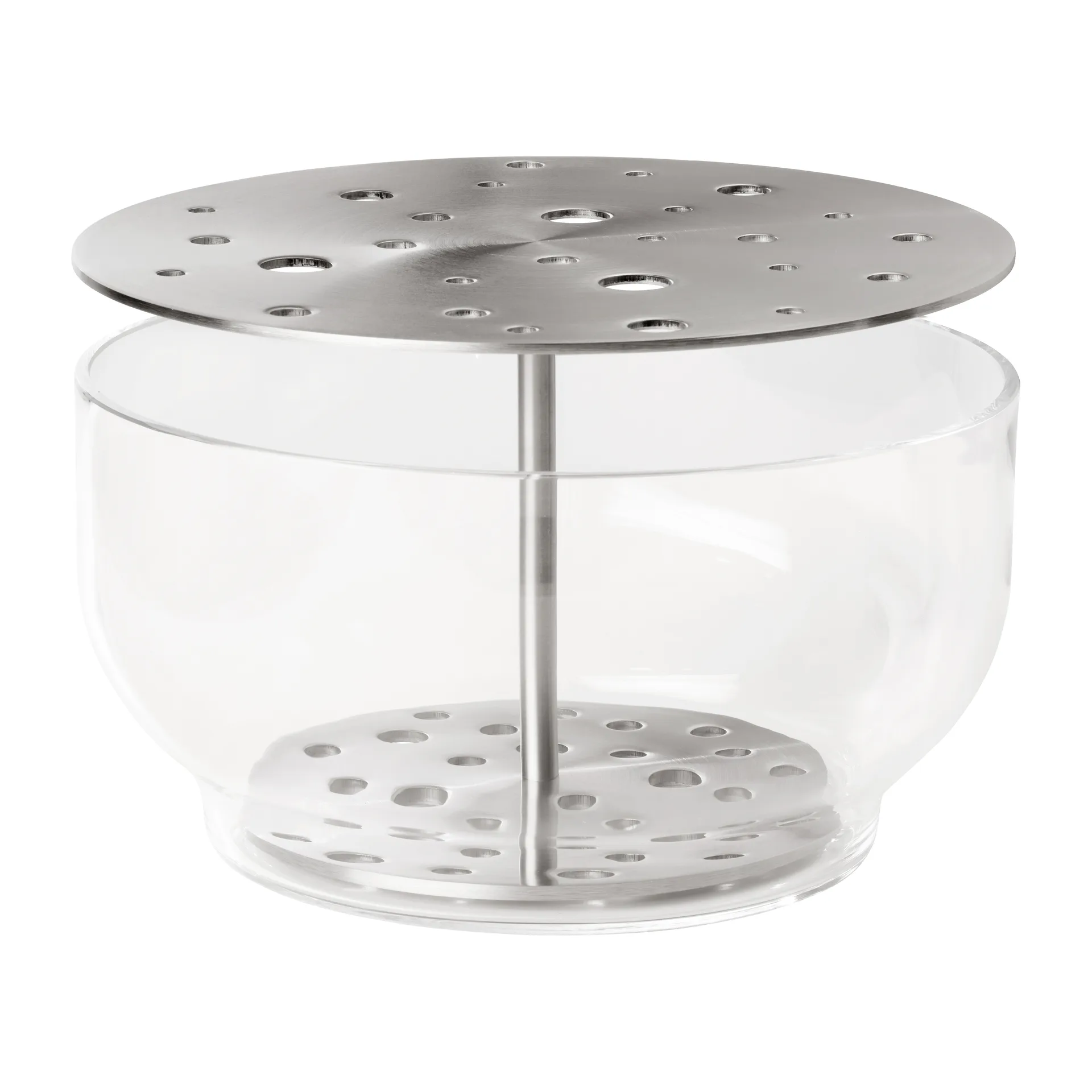 Vaso de aço inoxidável Ikebana, Grande Fritz Hansen