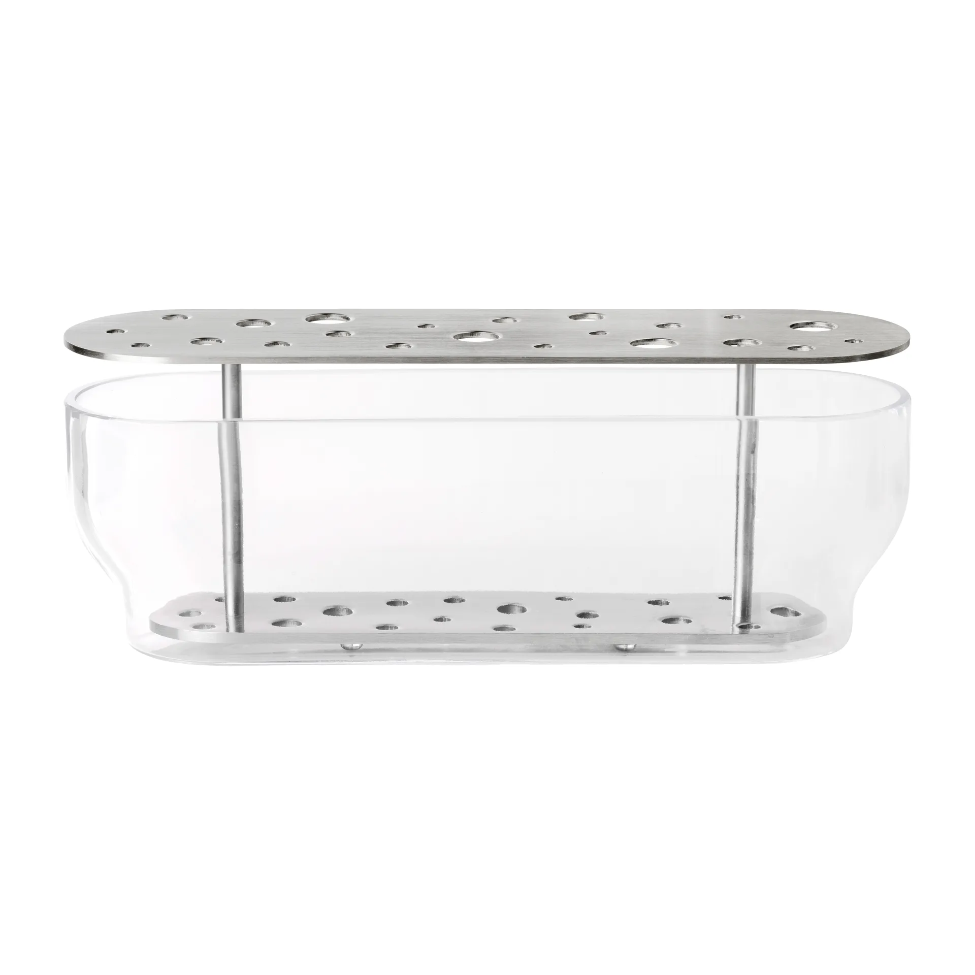 Vaso de aço inoxidável Ikebana, Longo Fritz Hansen