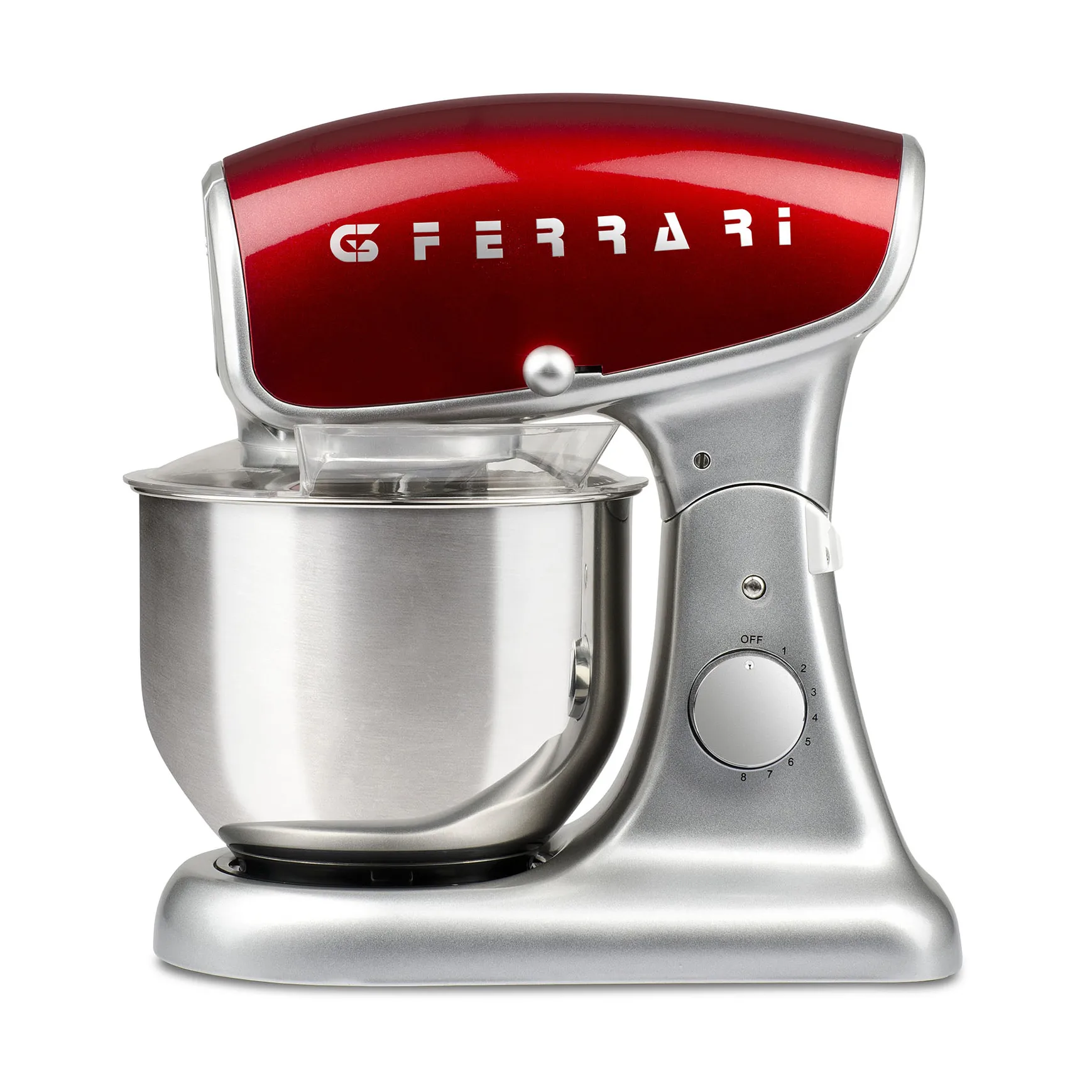 Assistente de cozinha Pastaio Deluxe, Prata-vermelho G3 Ferrari