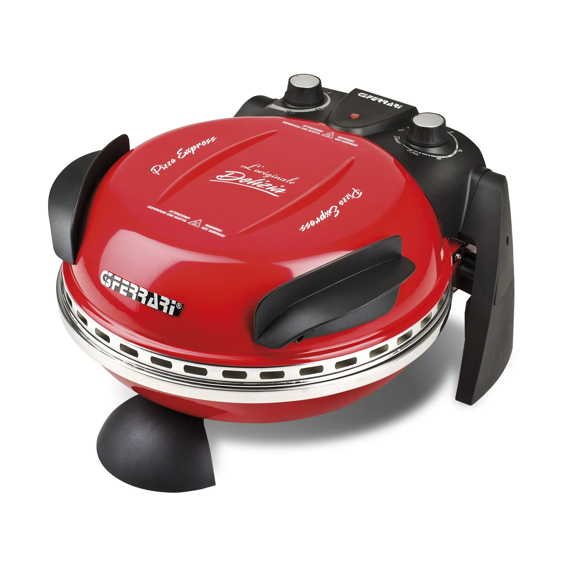Forno de pizza Delizia Ø31 cm, Vermelho G3 Ferrari