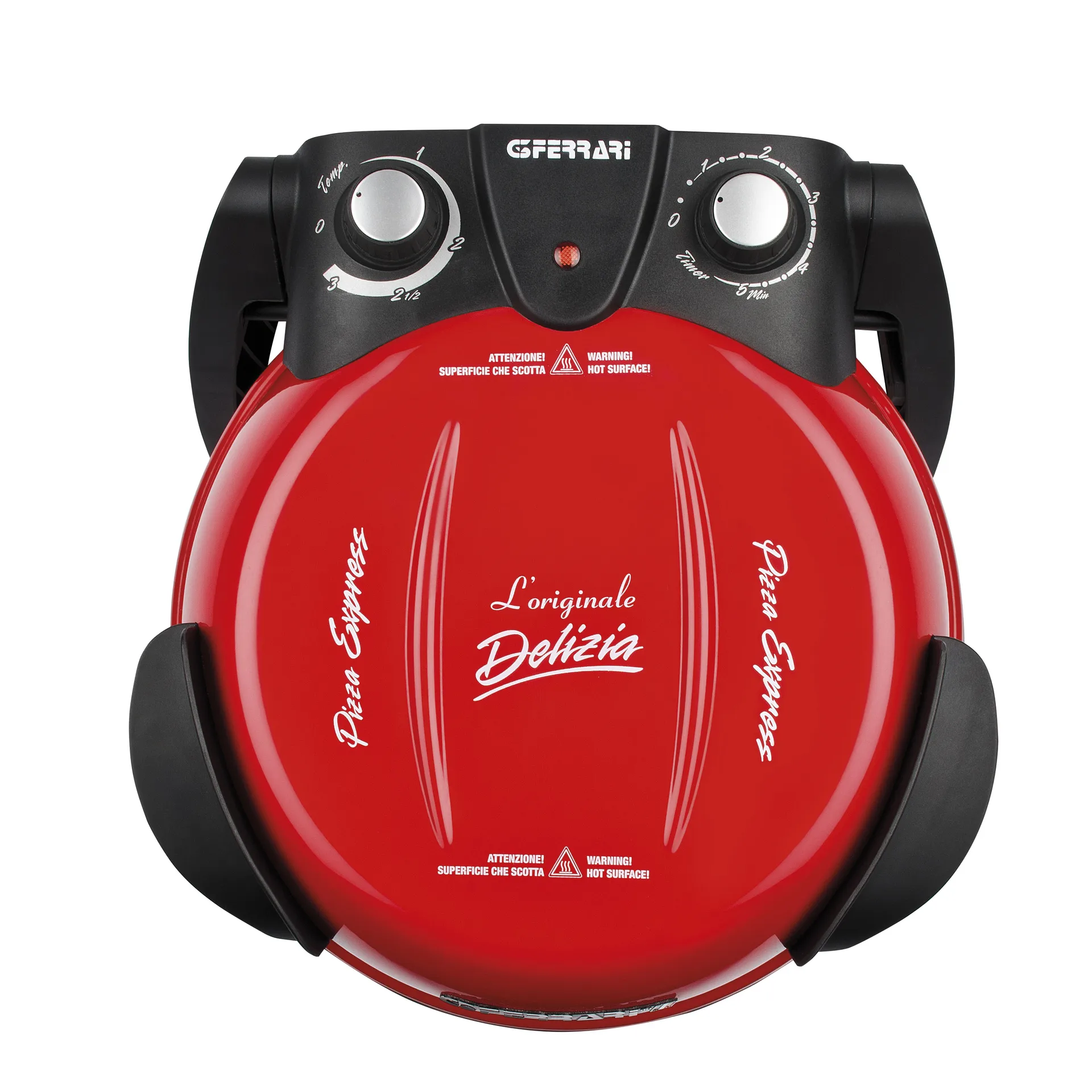 Forno de pizza Delizia Ø31 cm, Vermelho G3 Ferrari