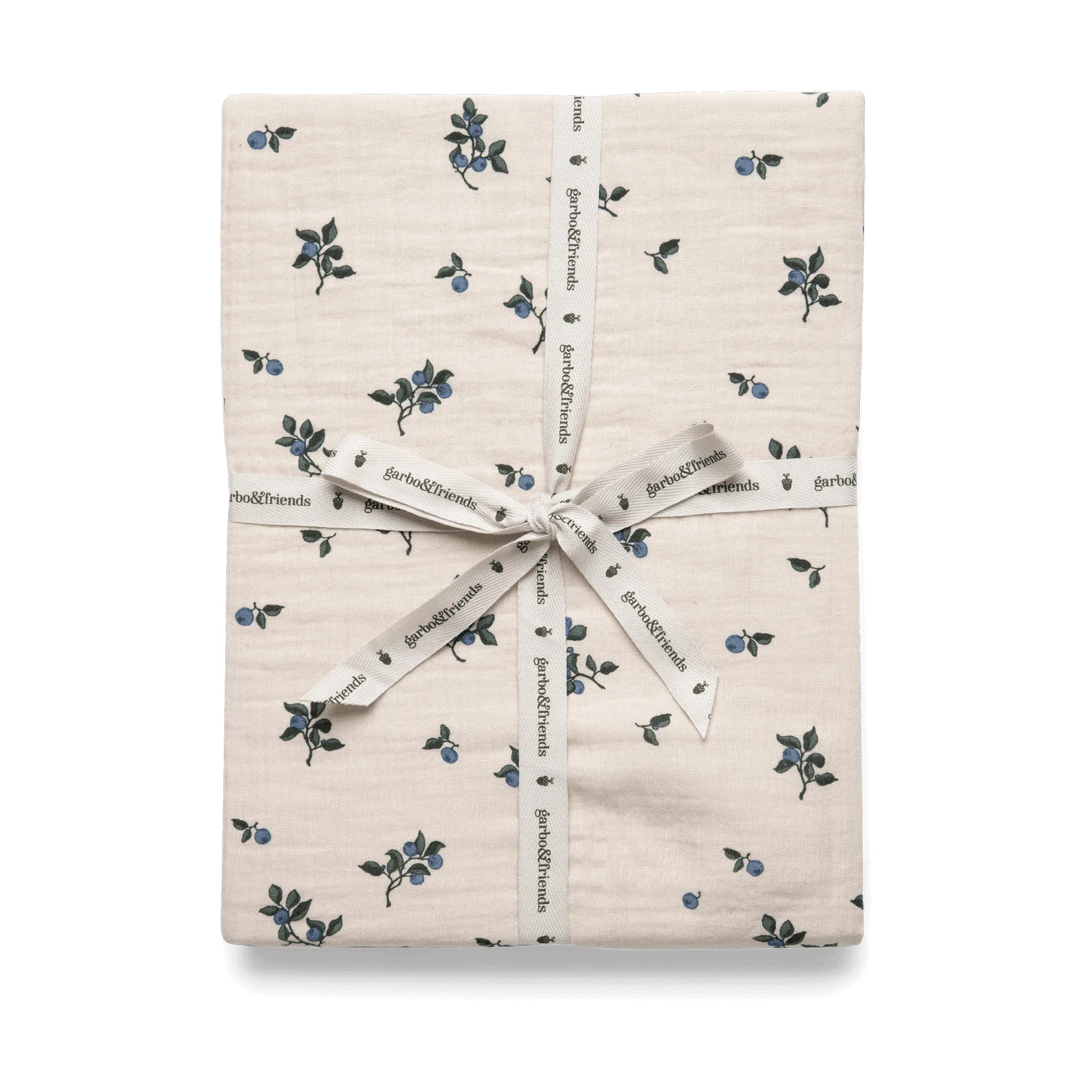 Blueberry Muslin lençol com elástico, 180x200x30 cm Garbo&Friends