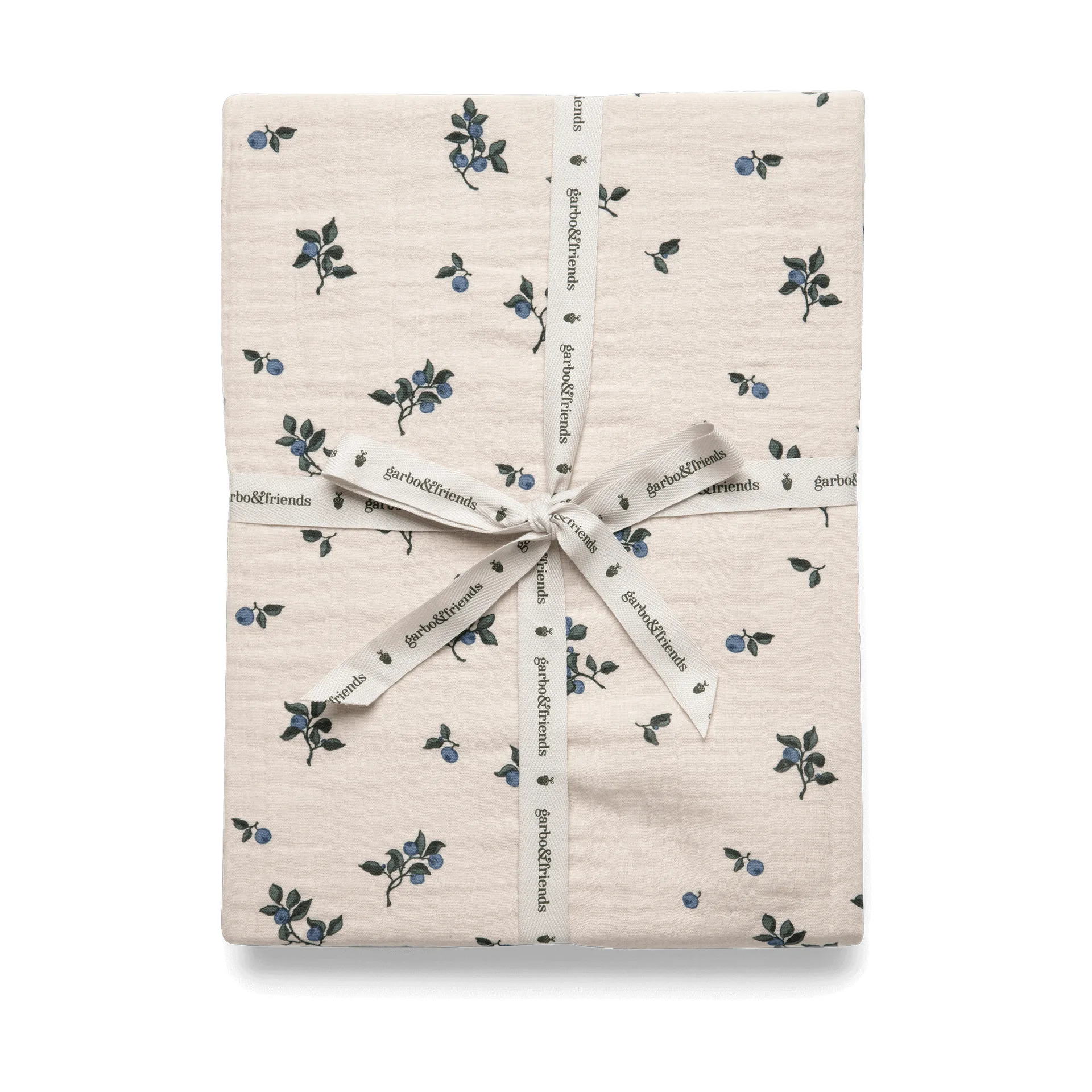 Blueberry Muslin lençol com elástico, 60x120x20 cm Garbo&Friends