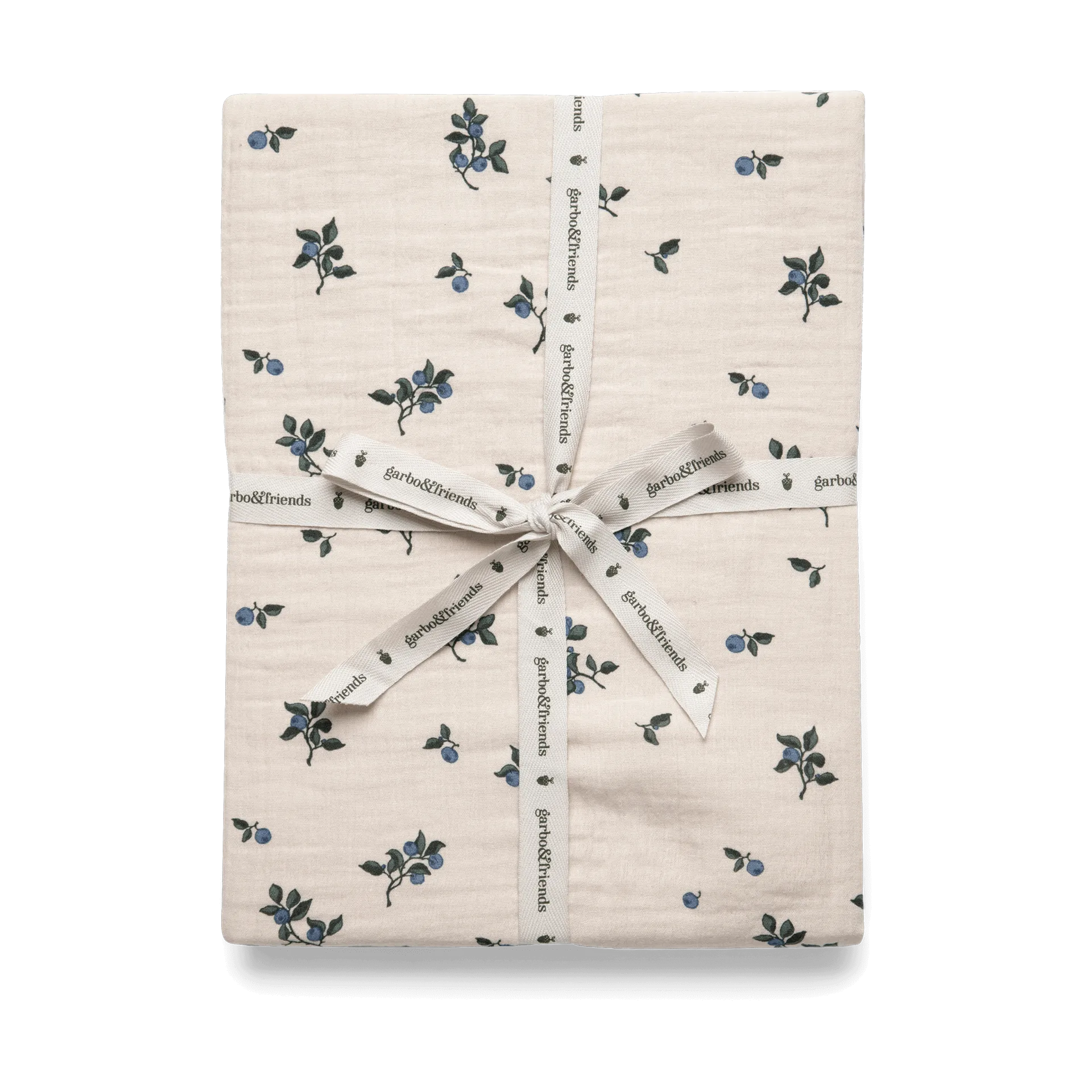 Blueberry Muslin lençol com elástico, 70x140x20 cm Garbo&Friends