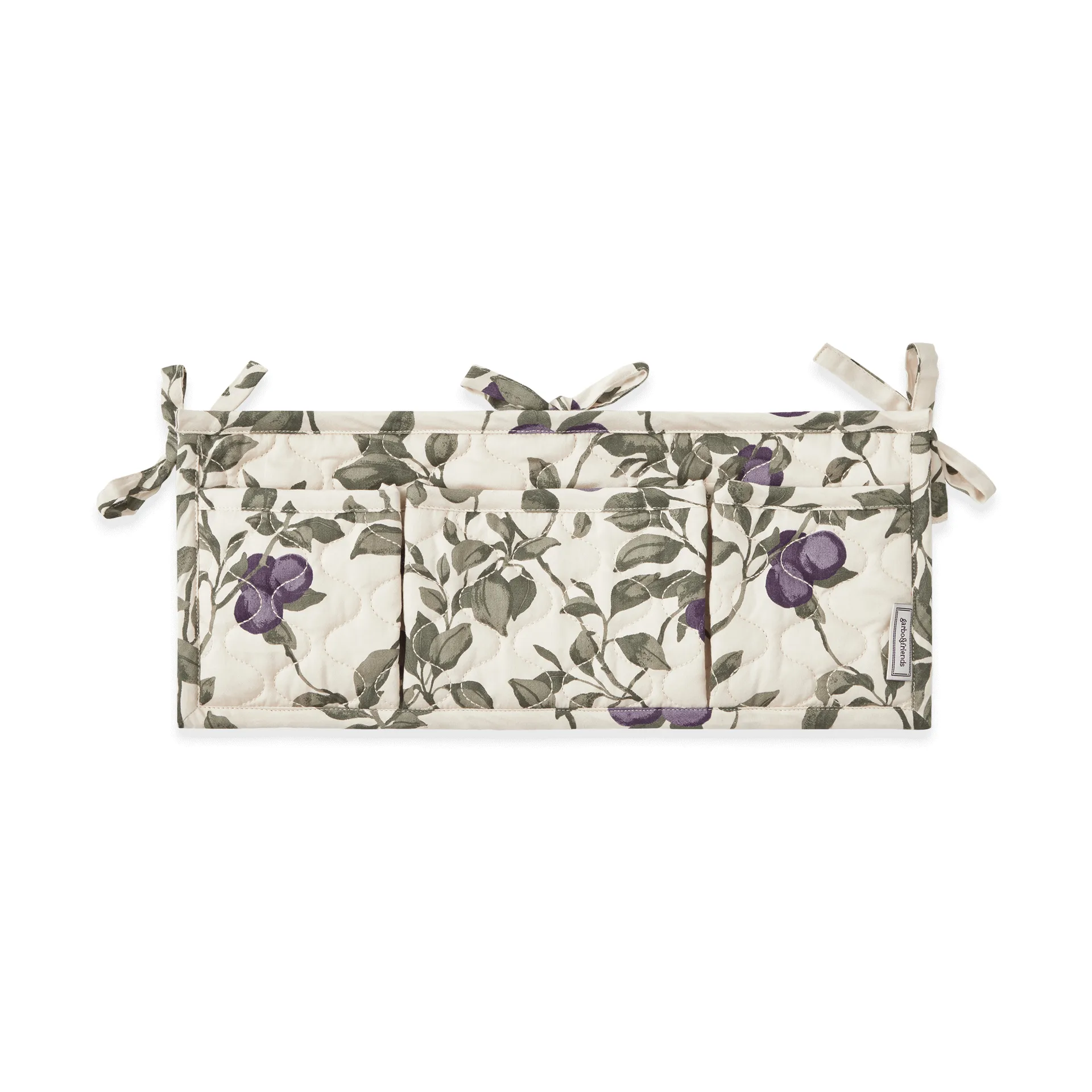 Bolsa de cama acolchoada em cetim Plum, 43x18cm Garbo&Friends