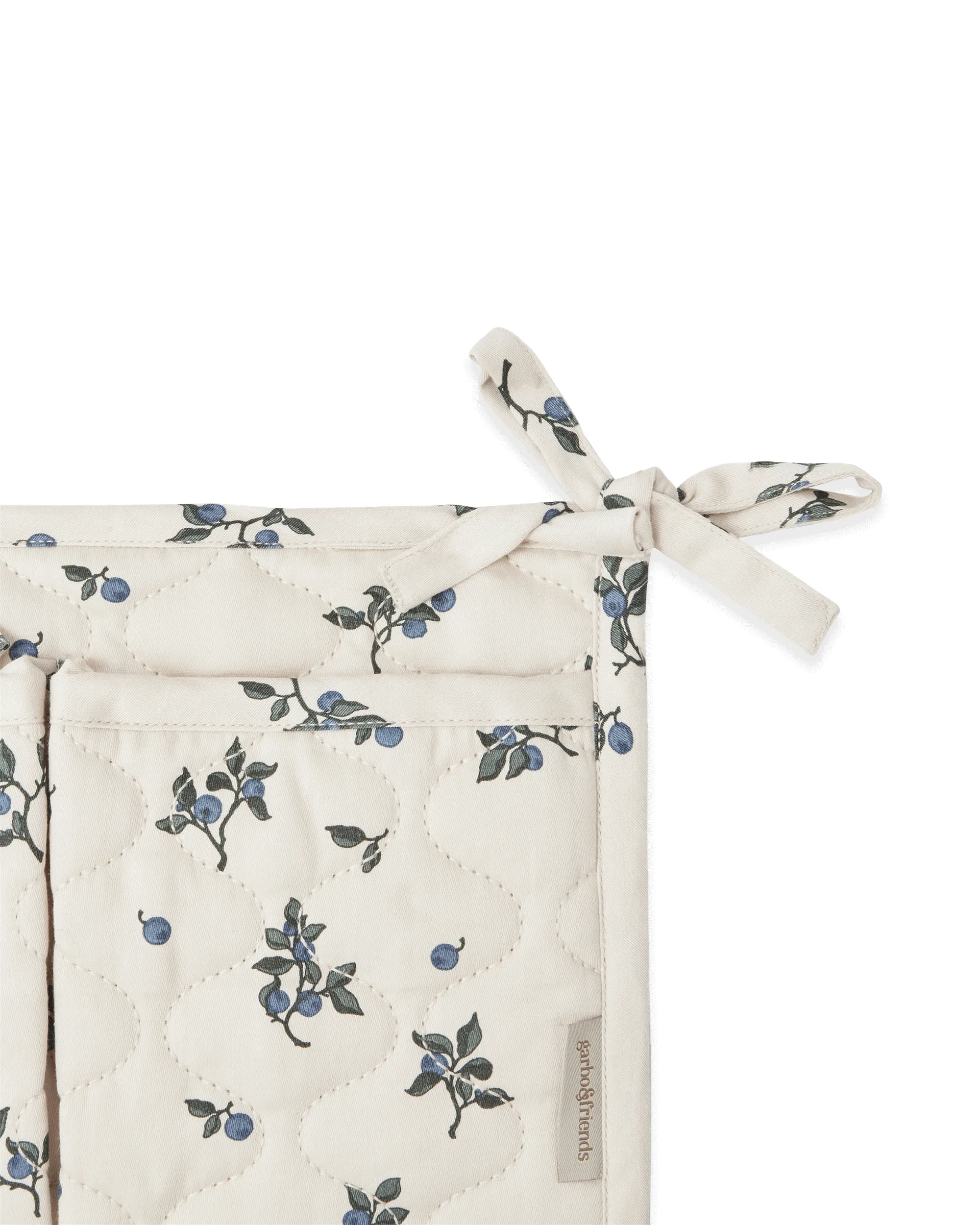 Bolso de cama acolchoado em cetim Blueberry, 18x43 cm Garbo&Friends