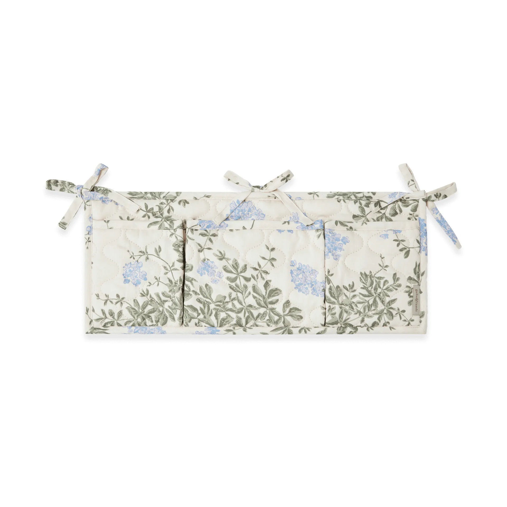 Bolso de cama acolchoado em cetim Plumbago, 43x18 cm Garbo&Friends