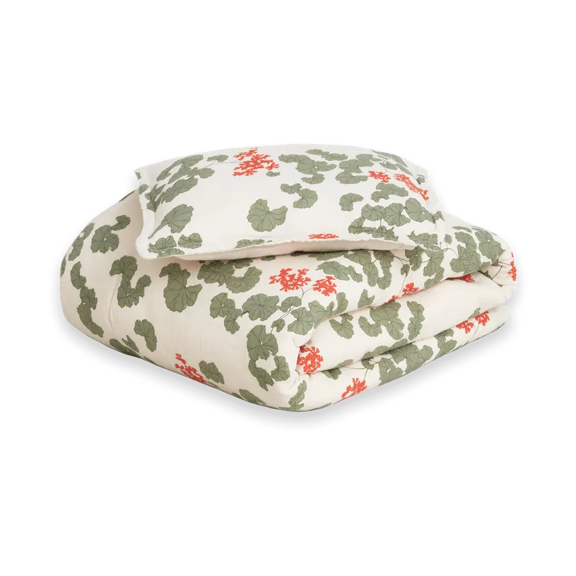 Conjunto de cama baby Pelargonium Muslin, 70x80 cm/28x35 cm Garbo&Friends