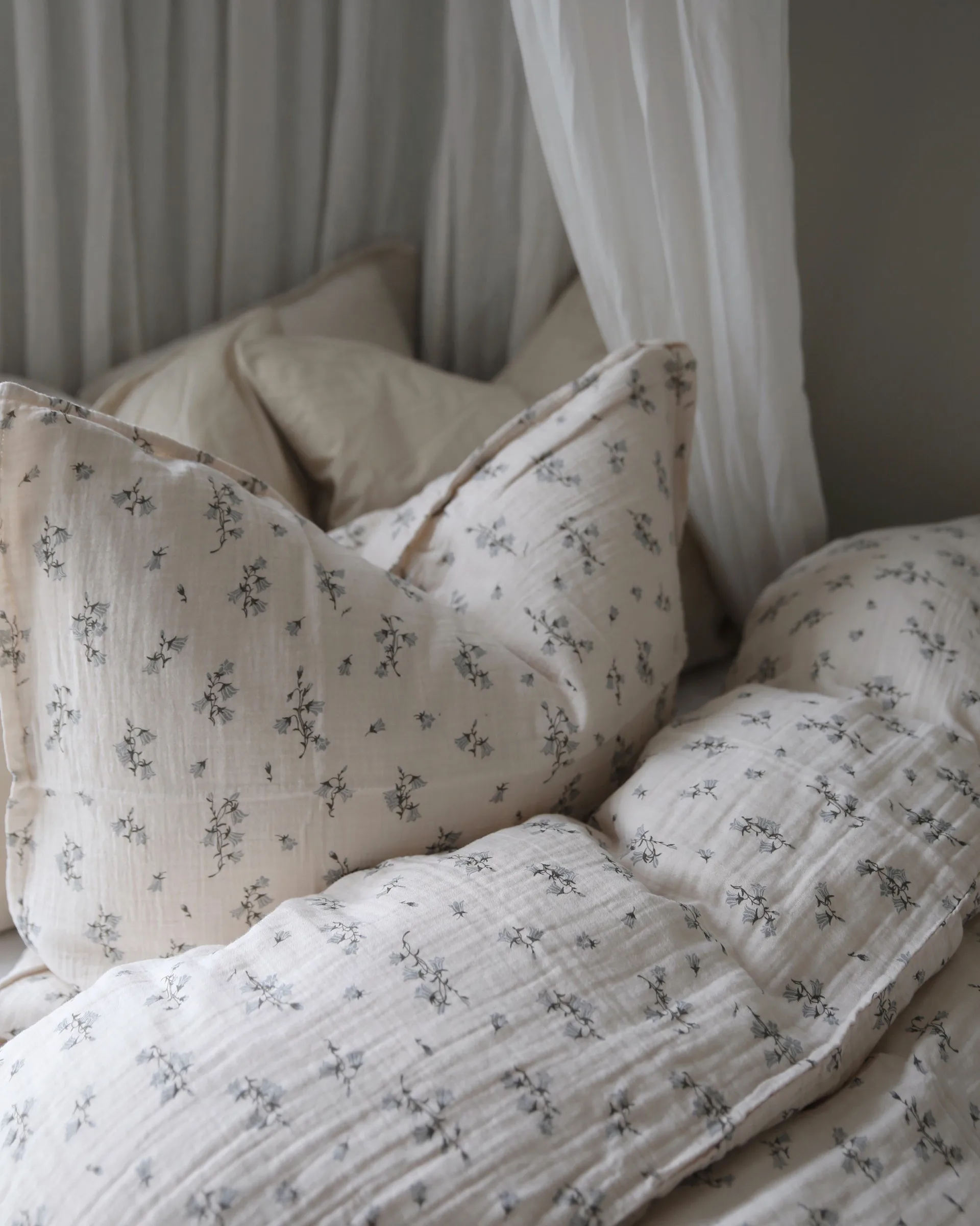 Conjunto de cama Bluebell Muslin, 140x200 cm/50x75 cm Garbo&Friends