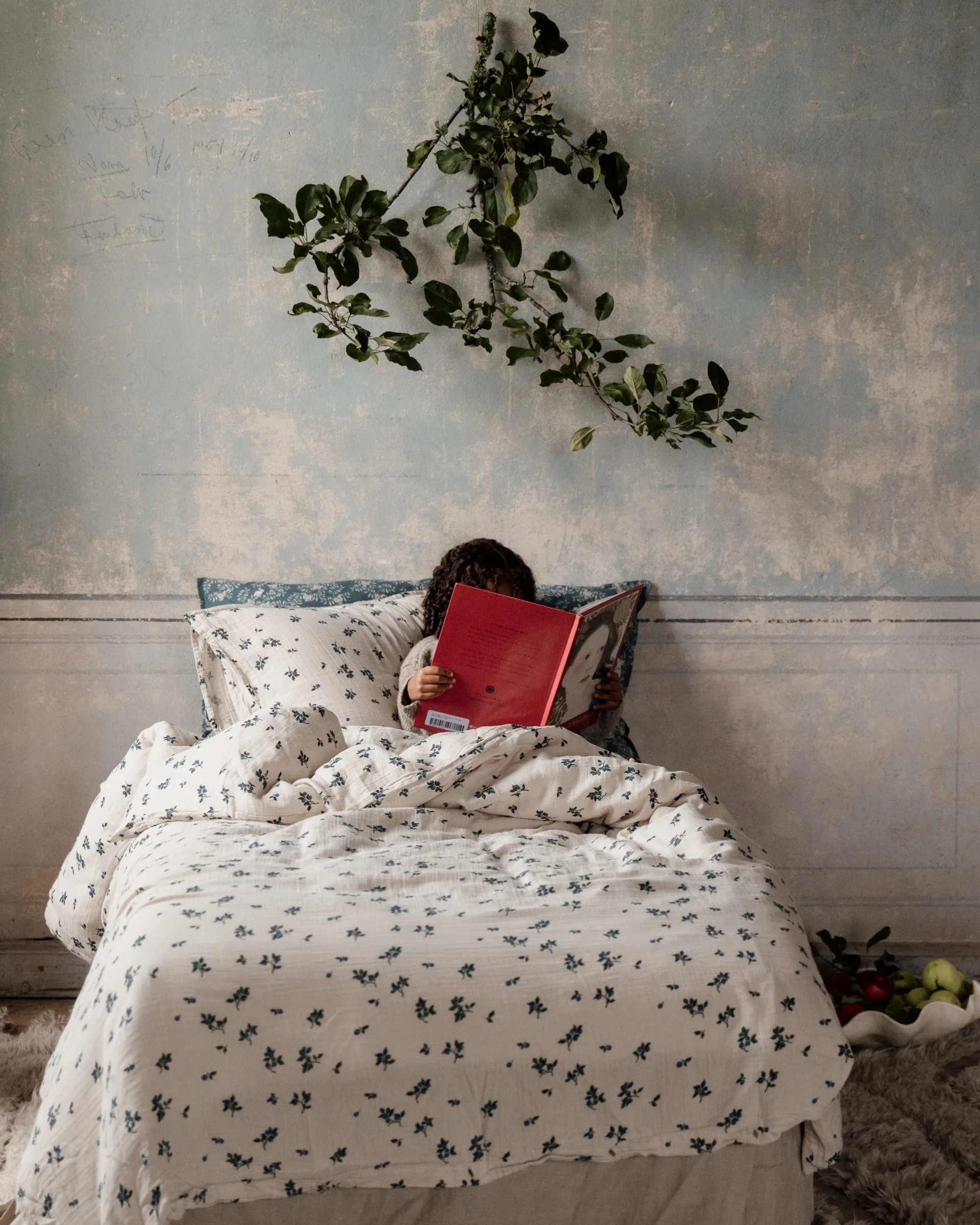 Conjunto de cama Blueberry Muslin, 140x200 cm/50x75 cm Garbo&Friends