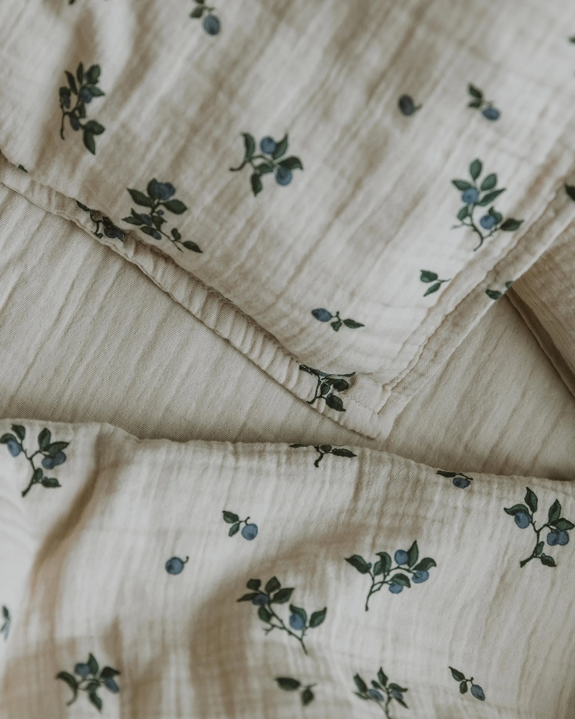 Conjunto de cama Blueberry Muslin baby, 70x100 cm/40x45 cm Garbo&Friends
