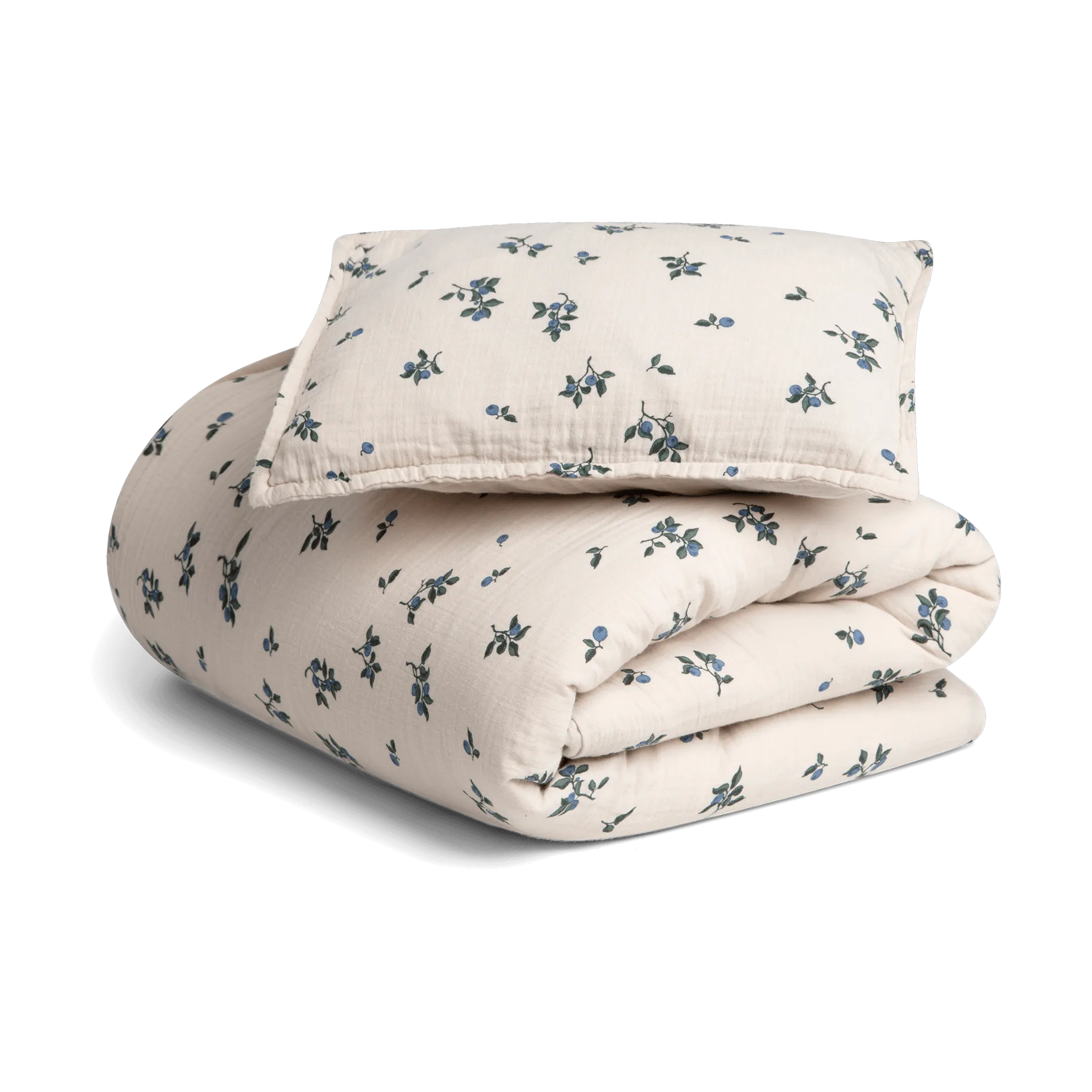 Conjunto de cama Blueberry Muslin junior, 100x140 cm/40x60 cm Garbo&Friends