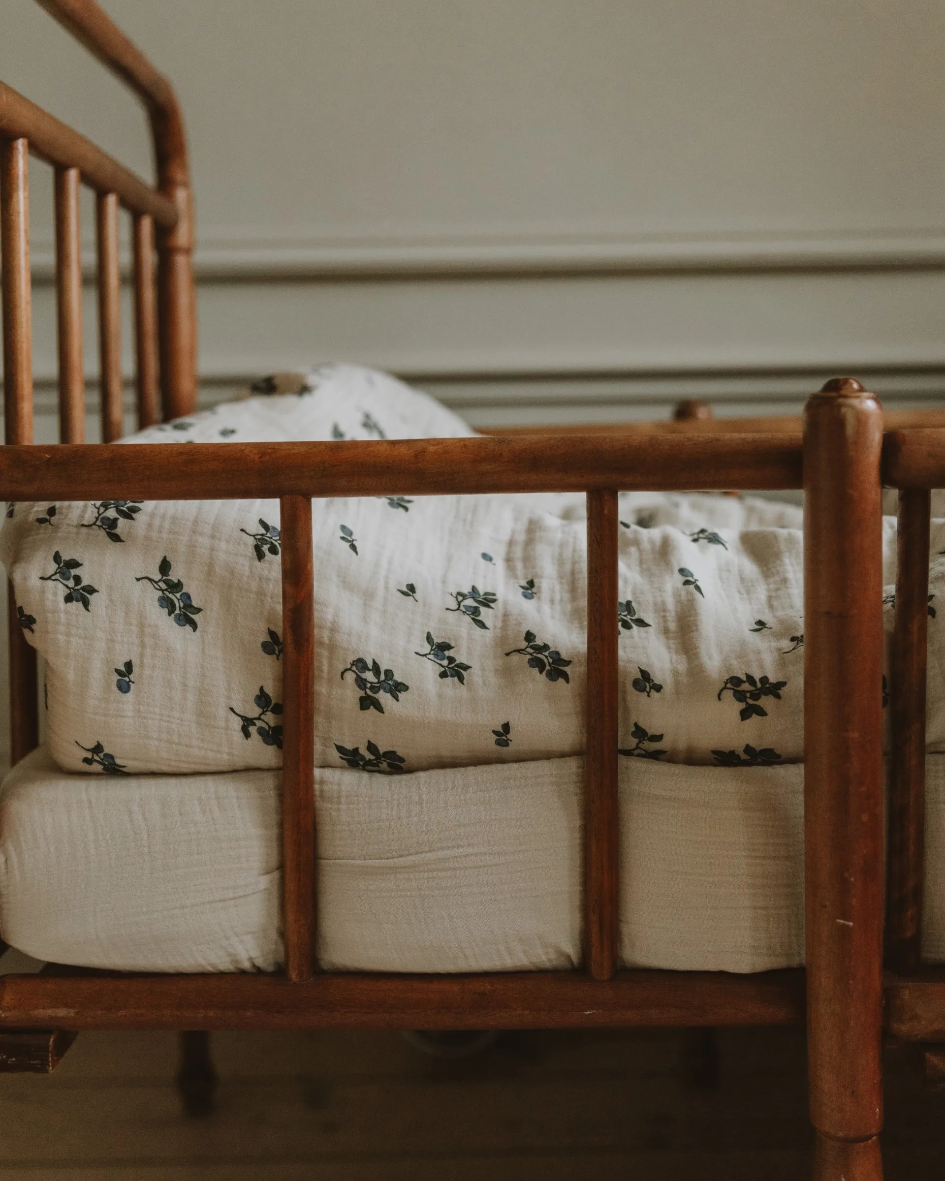 Conjunto de cama Blueberry Muslin junior, 100x140 cm/40x60 cm Garbo&Friends