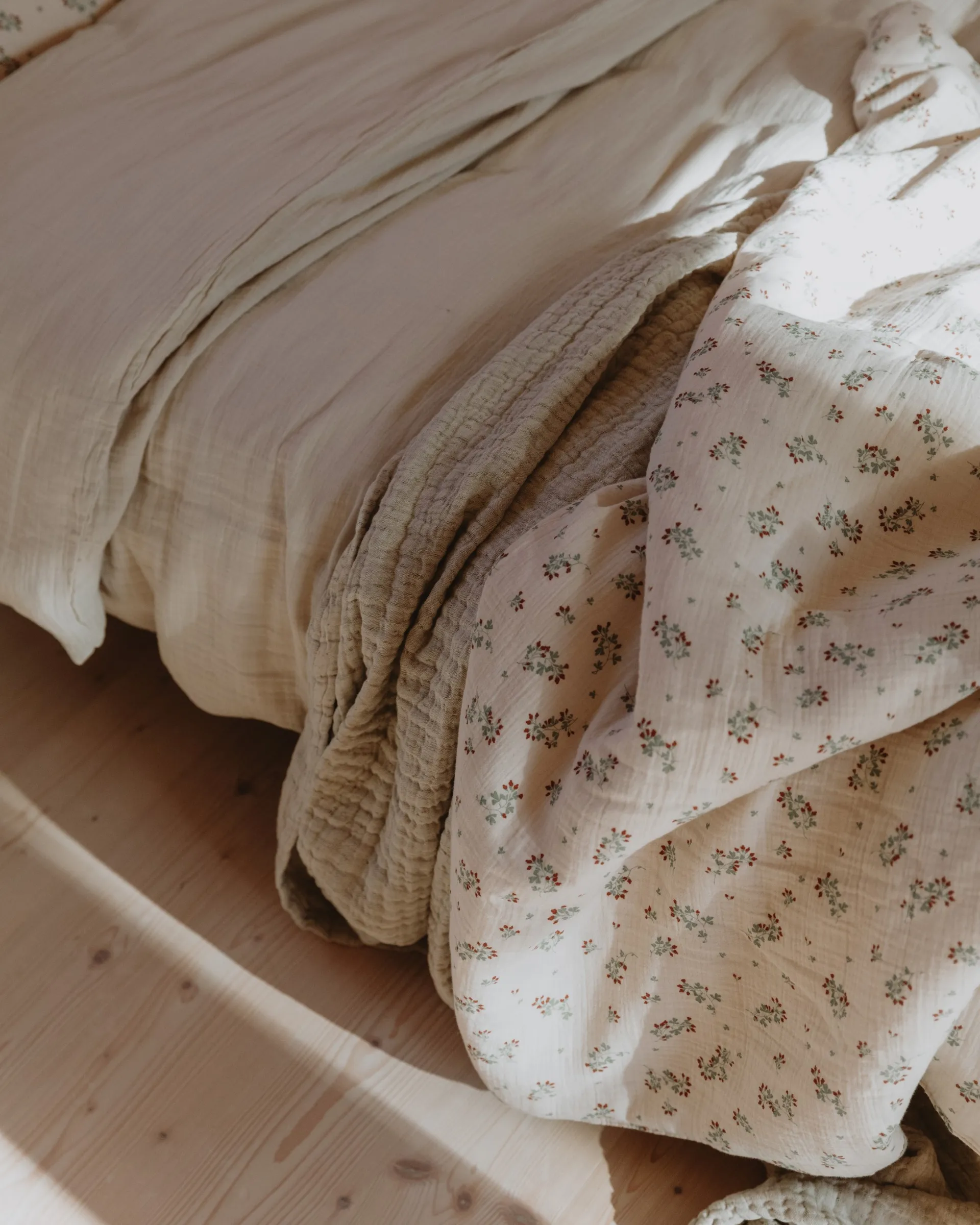 Conjunto de cama Eggshell Muslin, 140x200 cm/50x75 cm Garbo&Friends