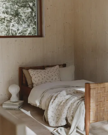 Conjunto de cama Eggshell Muslin - 140x200 cm/50x75 cm - Garbo&Friends