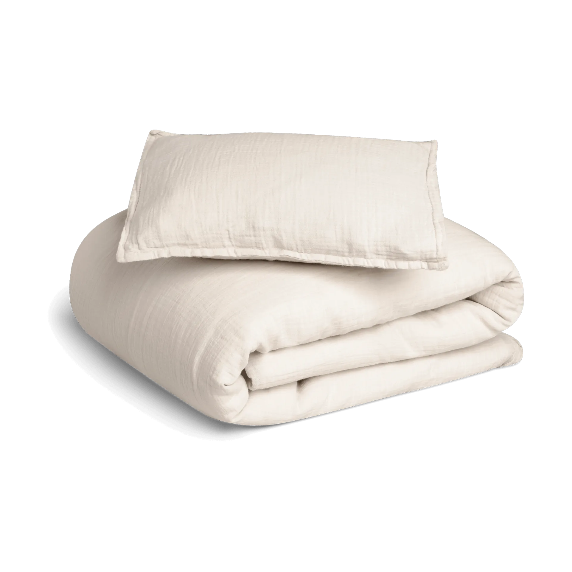 Conjunto de cama Eggshell Muslin junior, 100x130 cm/35x55 cm Garbo&Friends