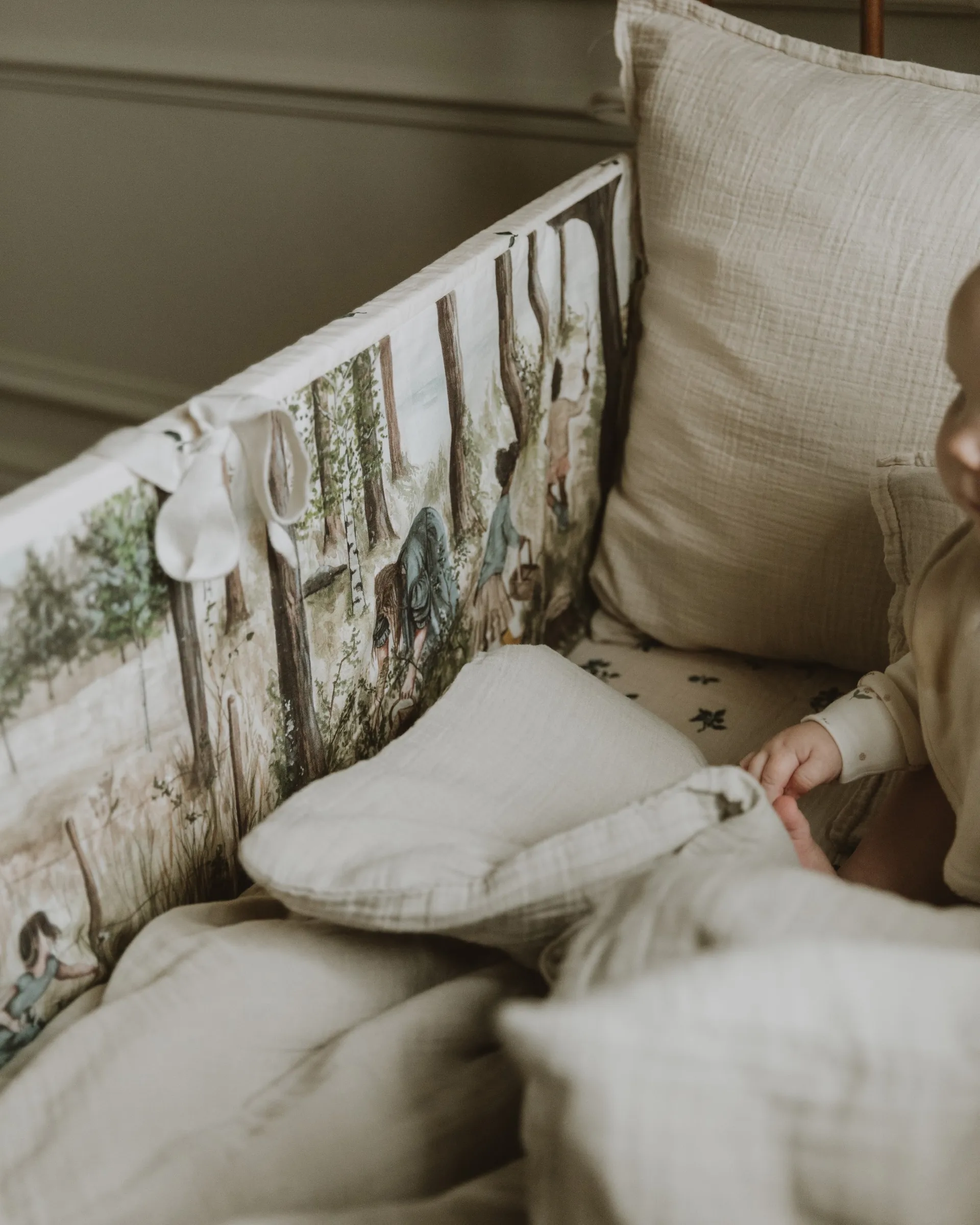 Conjunto de cama Eggshell Muslin junior, 100x130 cm/35x55 cm Garbo&Friends