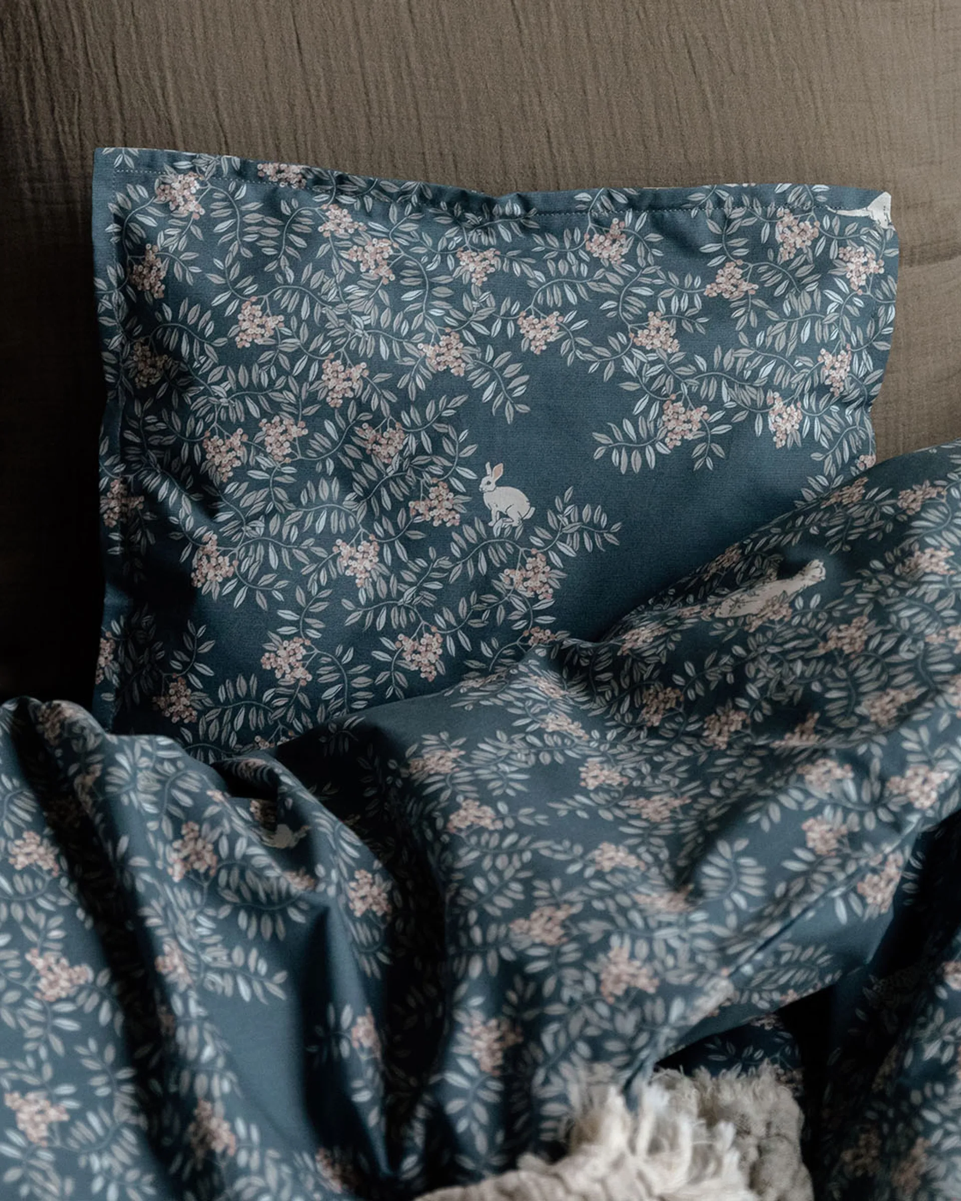 Conjunto de cama Fauna Forest junior, 100x140 cm/40x45 cm Garbo&Friends