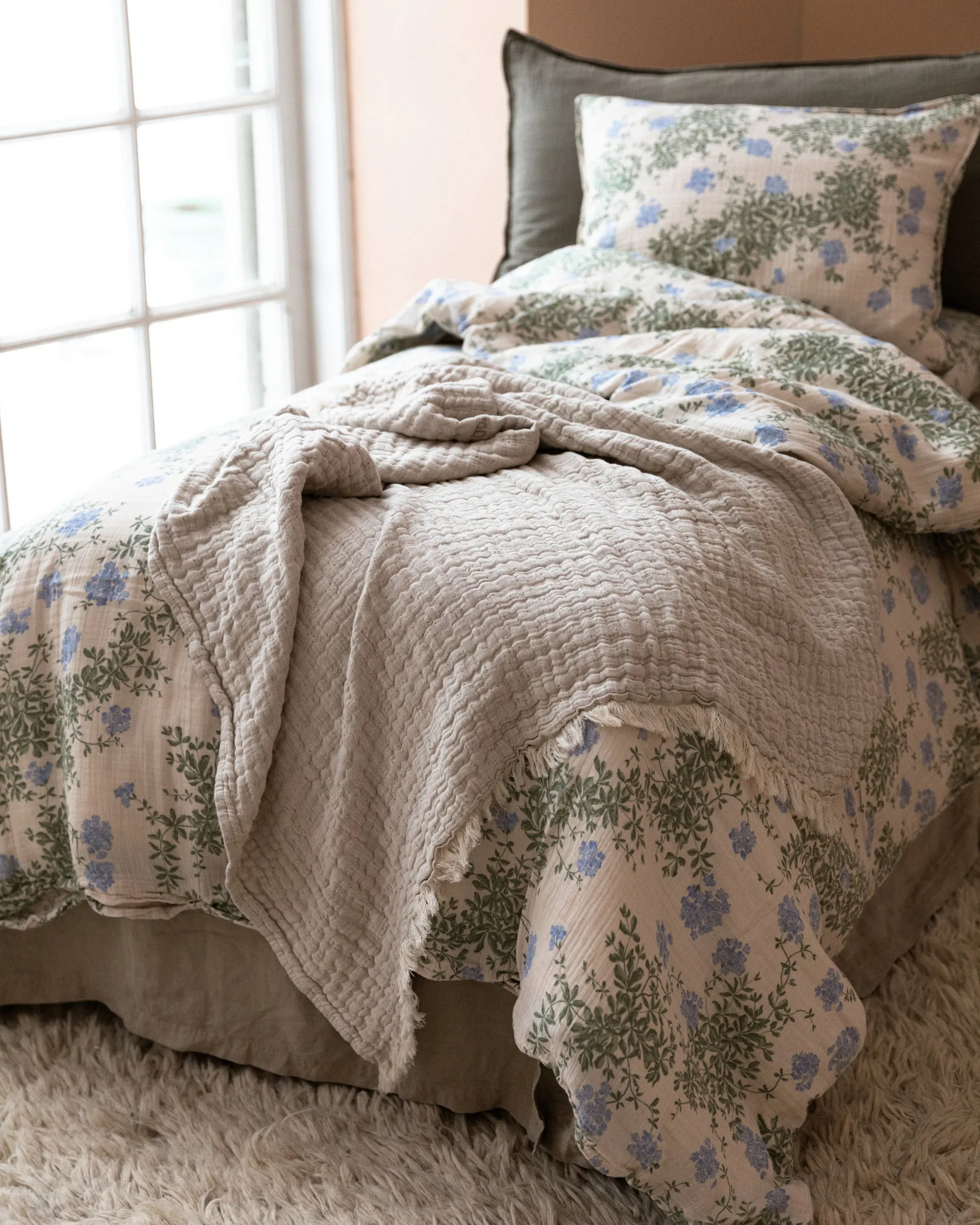 Conjunto de cama Plumbago Muslin, 140x200 cm/50x70 cm Garbo&Friends