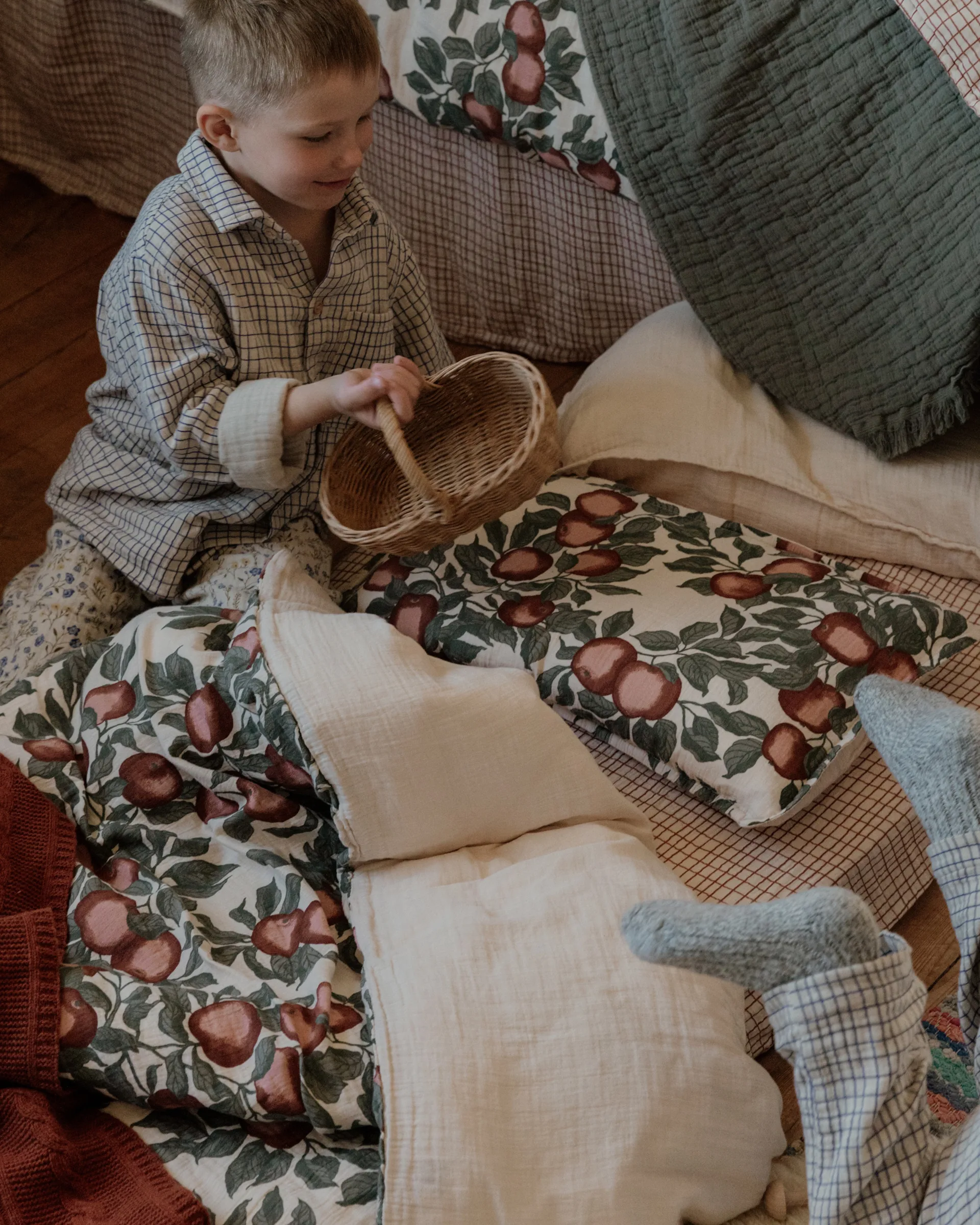 Conjunto de cama Pomme Muslin junior, 100x140 cm/40x45 cm Garbo&Friends