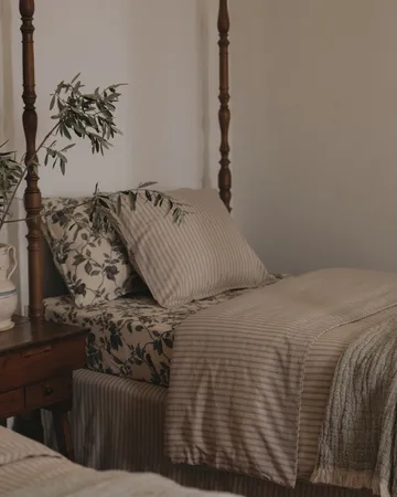 Conjunto de cama Stripe Mauve - Garbo&Friends
