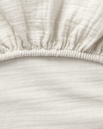 Eggshell Muslin lençol com elástico - 140x200x30 cm - Garbo&Friends