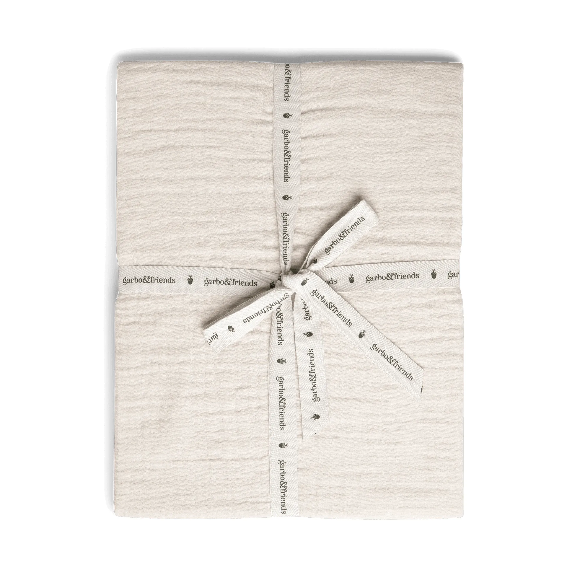 Eggshell Muslin lençol com elástico, 180x200x30 cm Garbo&Friends