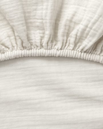 Eggshell Muslin lençol com elástico - 90x200x30 cm - Garbo&Friends