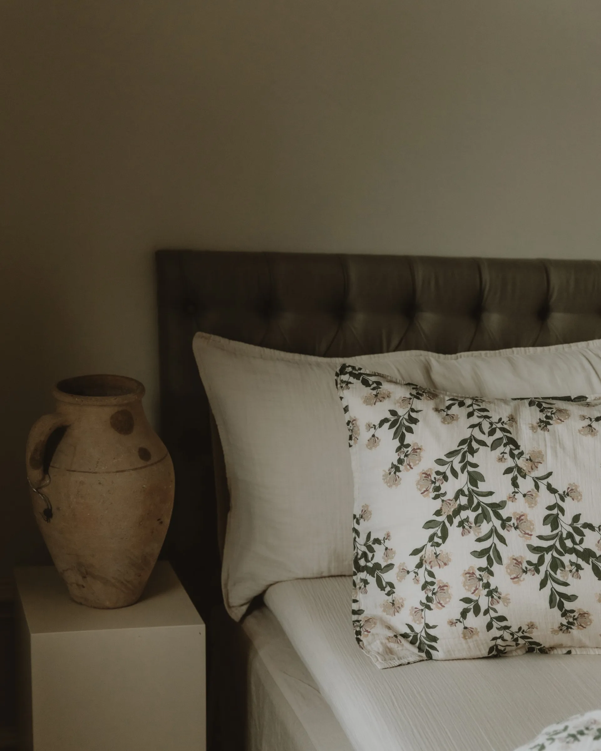 Eggshell Muslin lençol com elástico, 90x200x30 cm Garbo&Friends