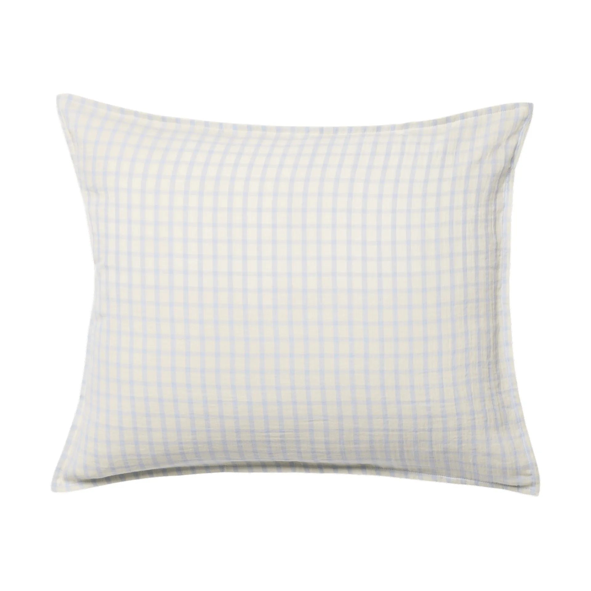 Gingham Sky Blue Muslin fronha, Sky 50x60 cm Garbo&Friends