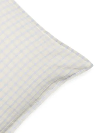 Gingham Sky Blue Muslin fronha - Sky 50x70 cm - Garbo&Friends