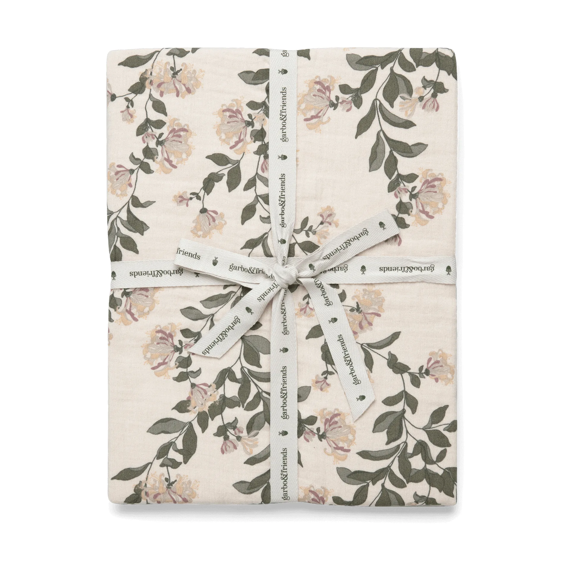 Honeysuckle Muslin lençol com elástico, 90x200x30 cm Garbo&Friends