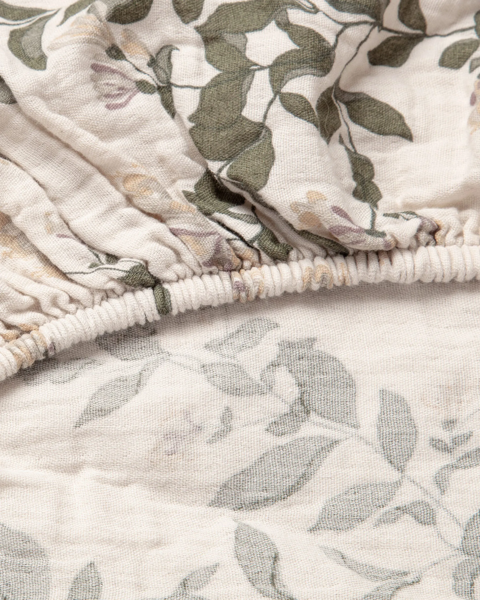 Honeysuckle Muslin lençol com elástico, 90x200x30 cm Garbo&Friends