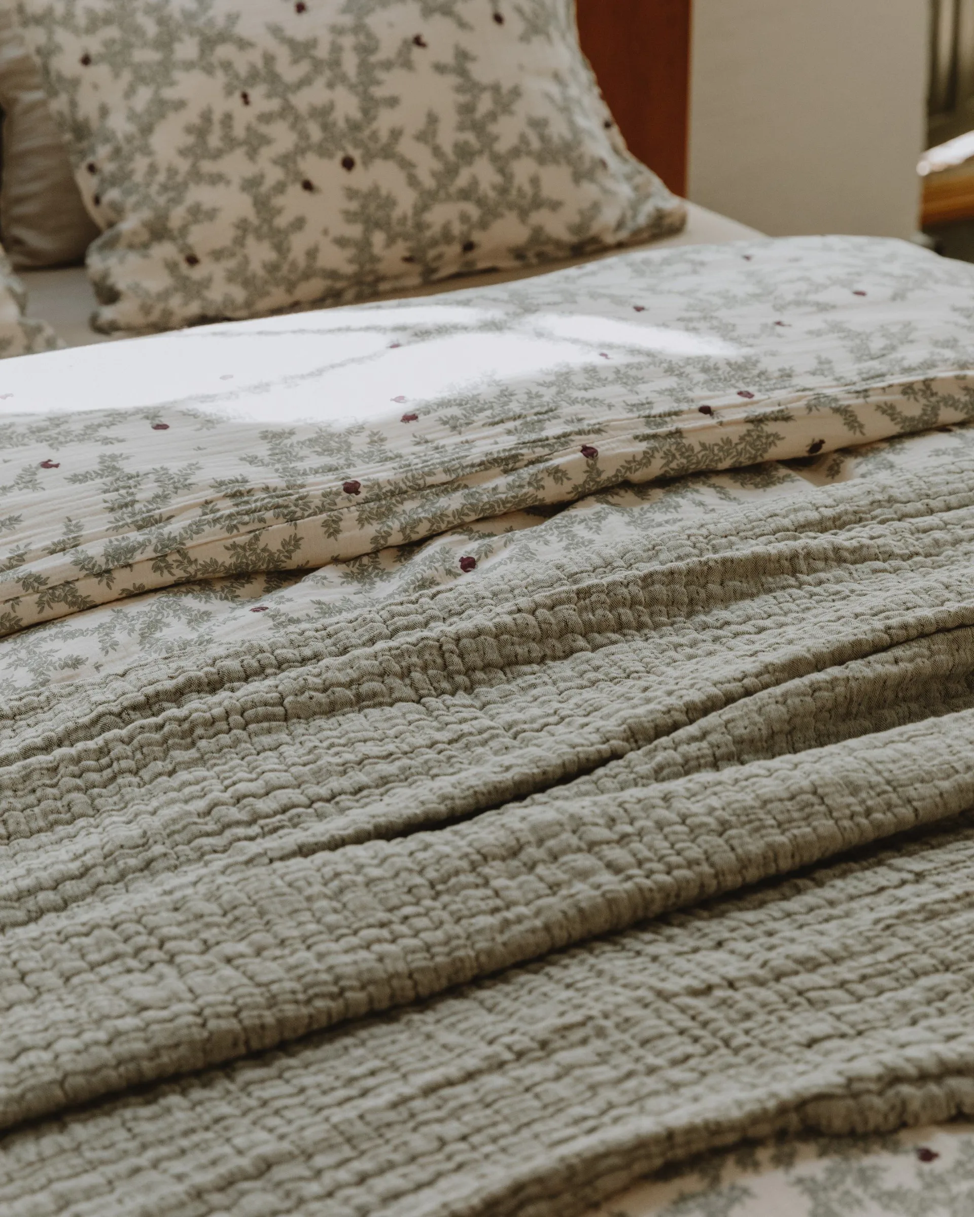 Lençóis de cama Mellow double, Kale, 160x260 cm Garbo&Friends