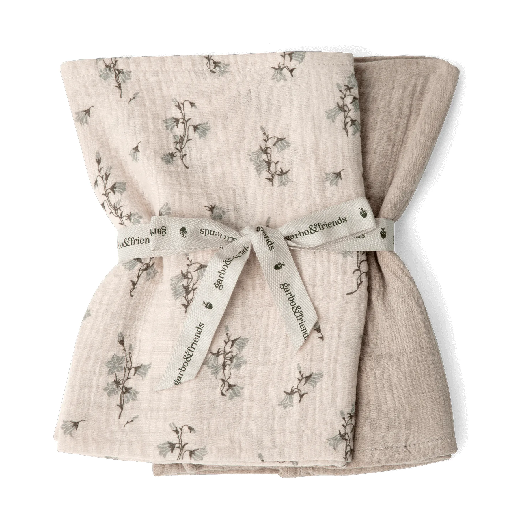 Manta pequena Bluebell Muslin 2 peças, 60x60 cm Garbo&Friends