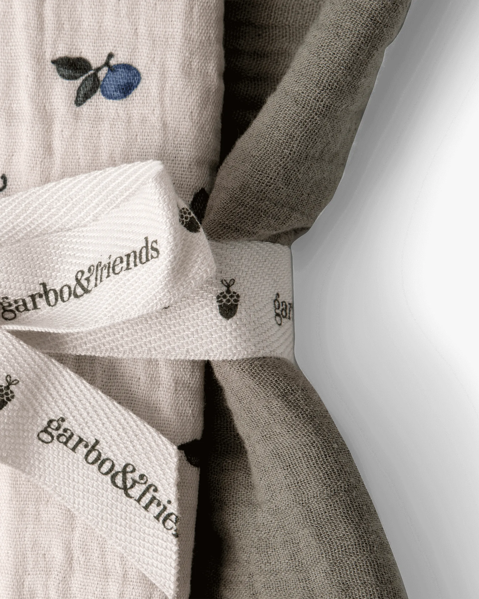 Manta pequena Blueberry Muslin 2 peças, 60x60 cm Garbo&Friends