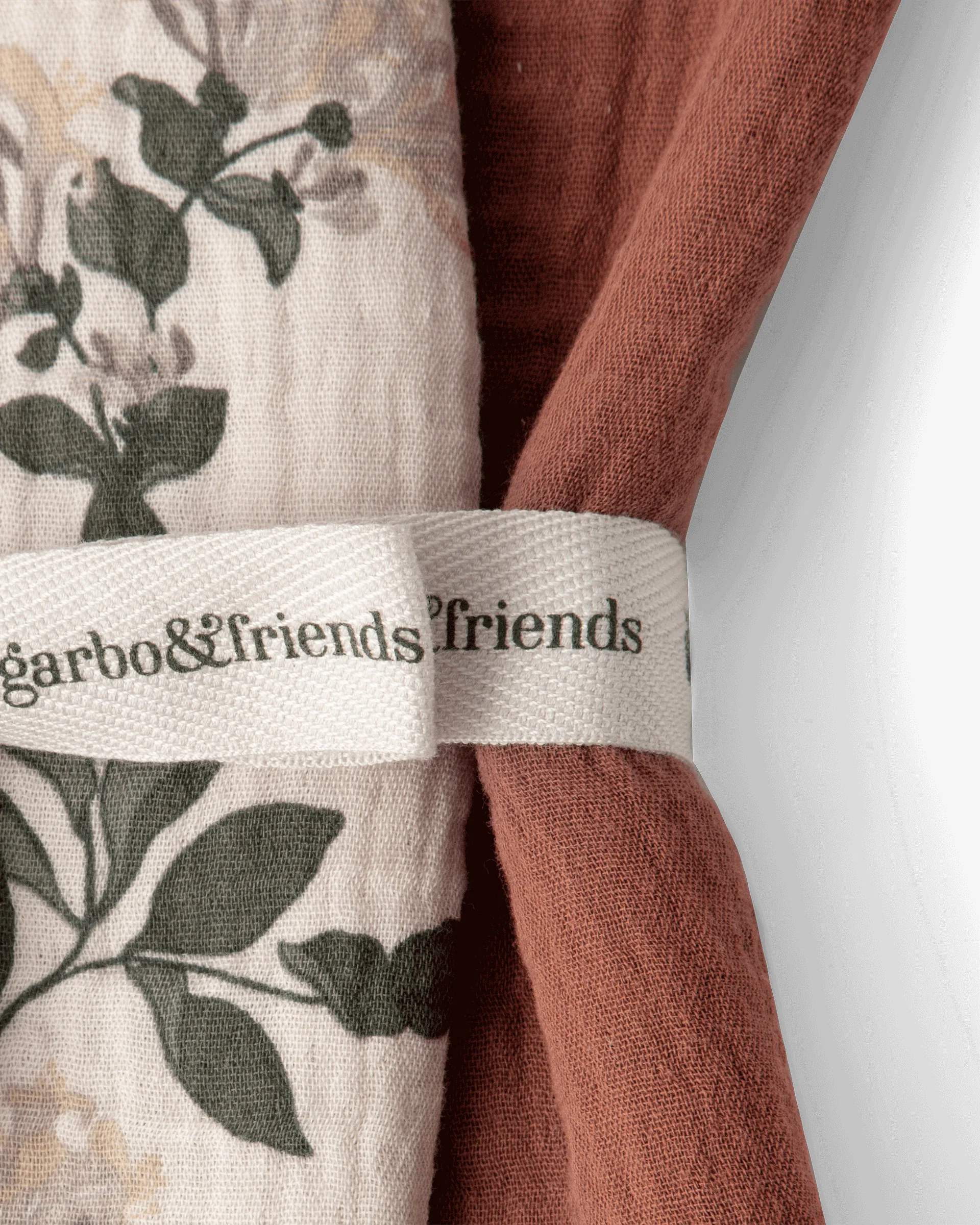 Manta pequena Honeysuckle Muslin 2 peças, 60x60 cm Garbo&Friends